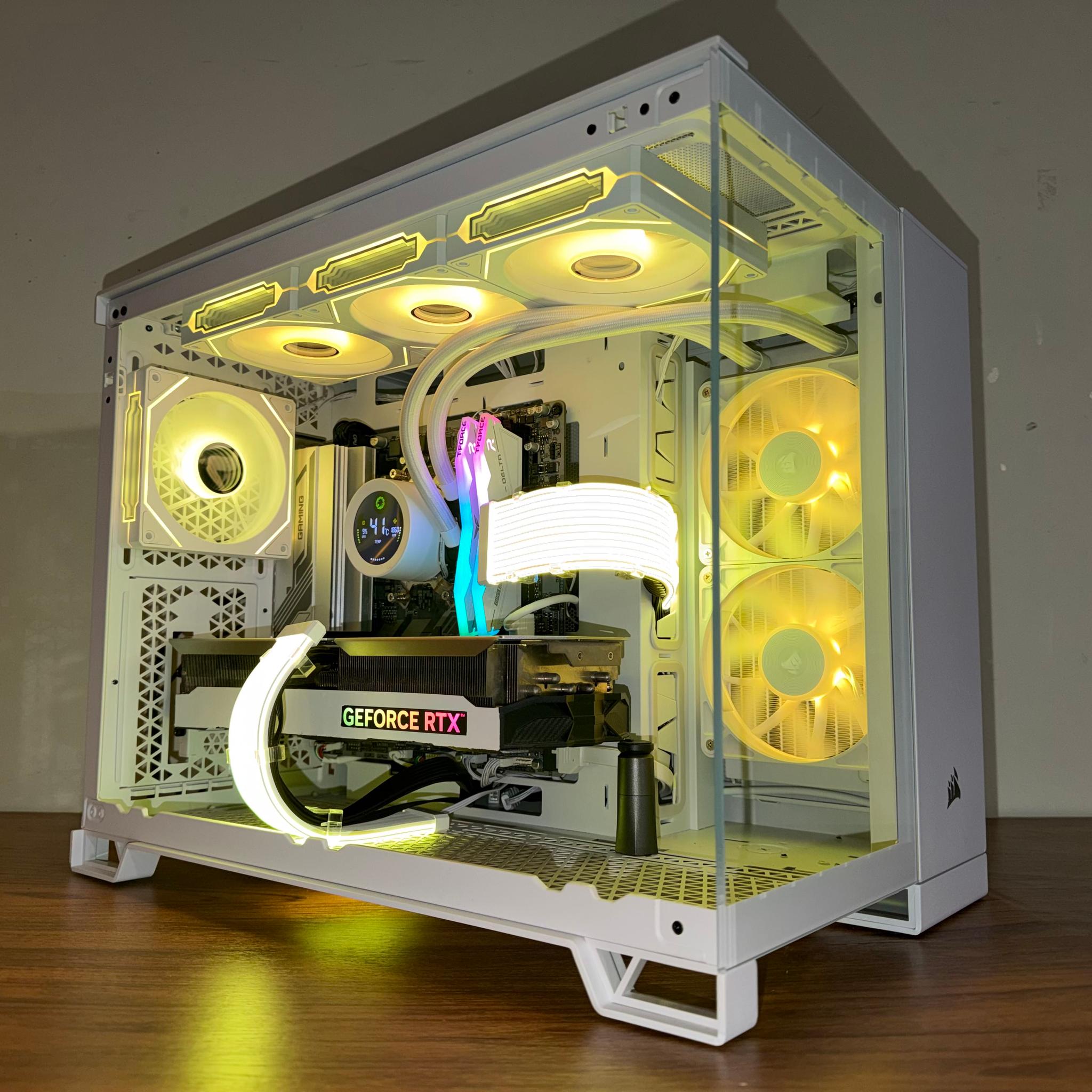 ❄️Corsair Glacier Prime: RTX 4070 Ti • Ryzen 9600X • DDR5 • All-White RGB Build