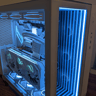 All-White Infinity Mirror Showcase New Gaming PC