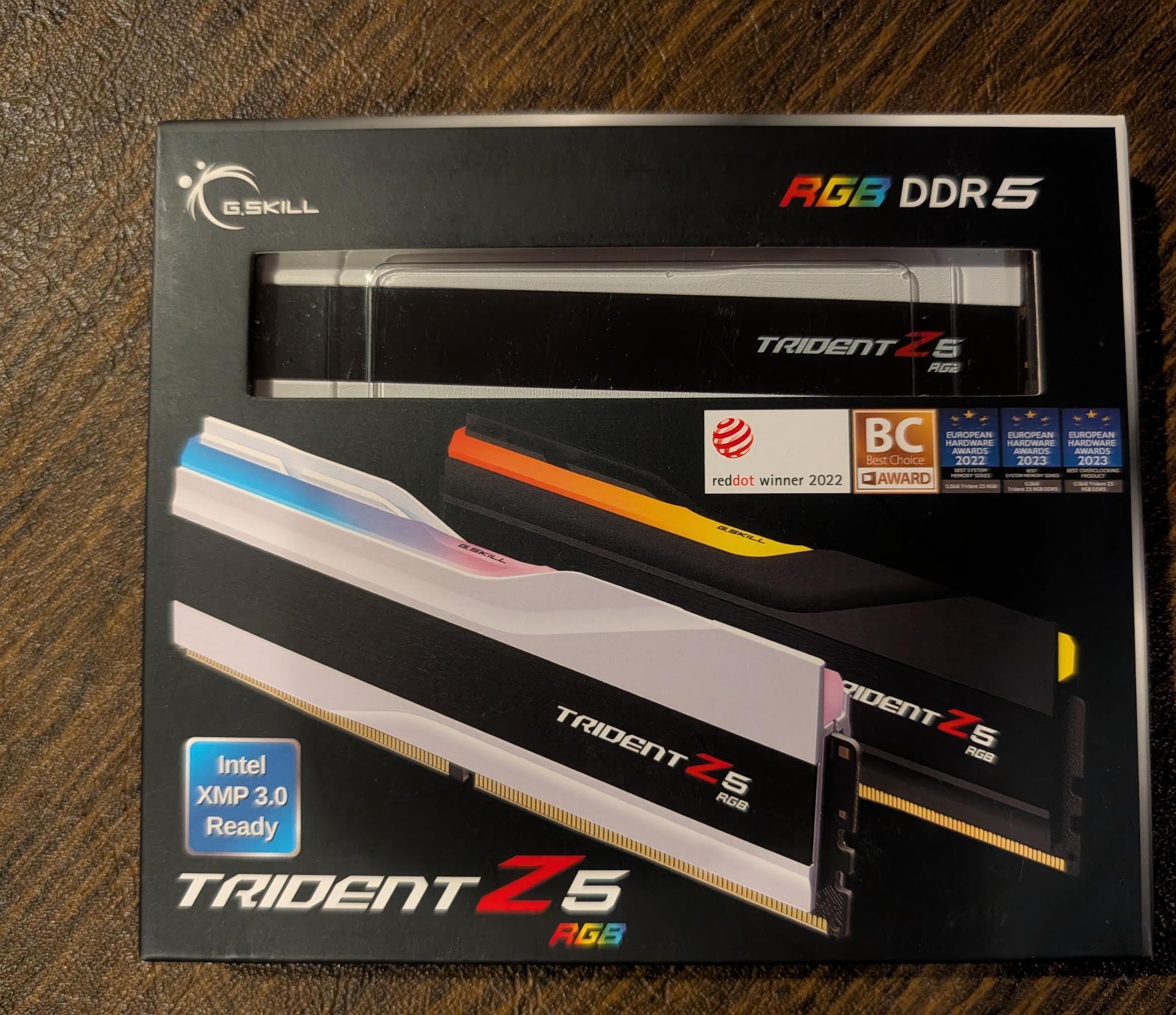G.Skill Trident Z5 RGB (DDR5/Intel XMP) DDR5-8400 CL40 48GB (2x24GB) BRAND NEW SEALED