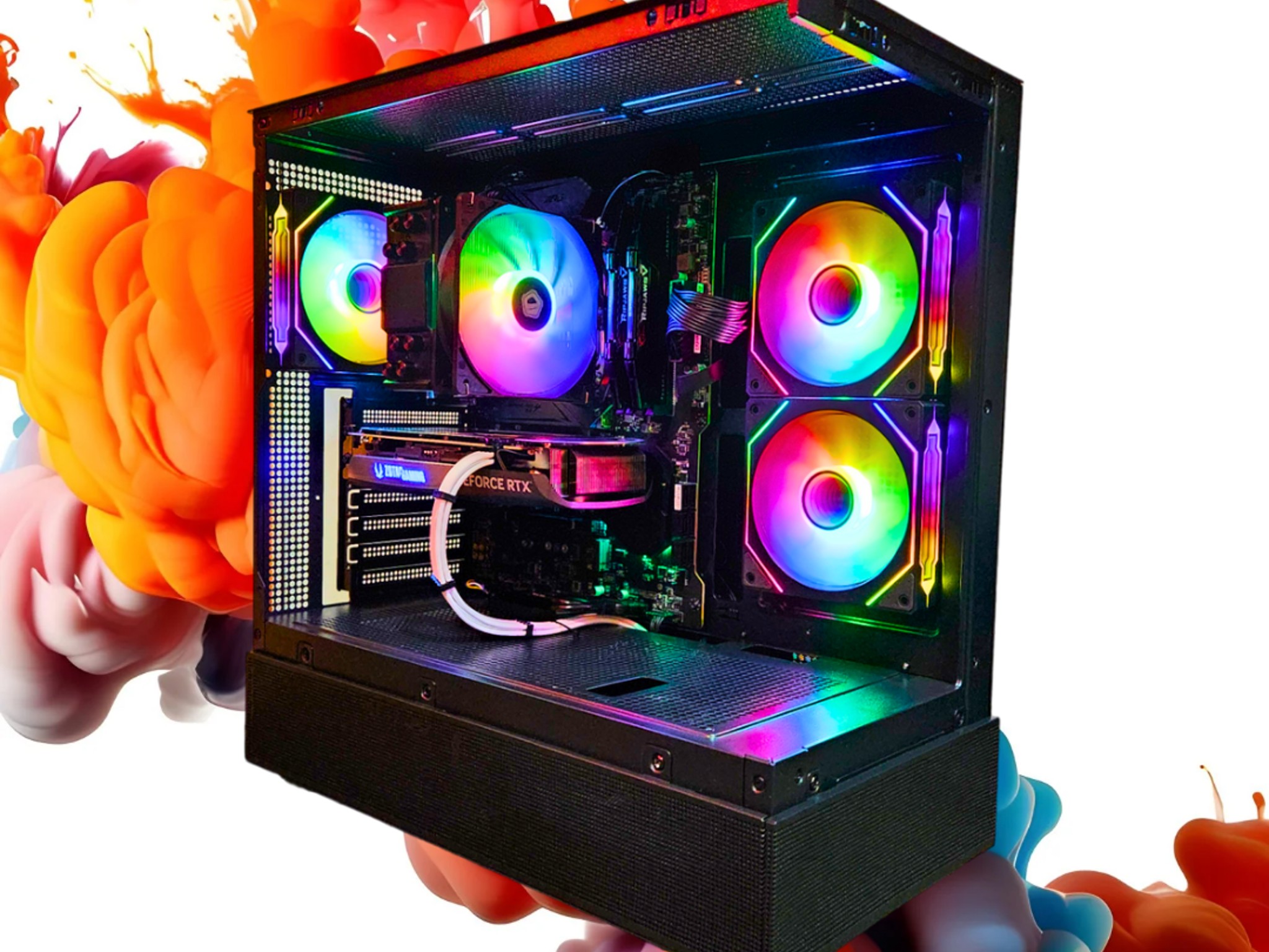 ♾️Infinity🌌: RTX 4070 12GB | Ryzen 5 5600 | 32GB DDR4 RAM | 1TB SSD | 4 RGB Fans | Black RGB PC