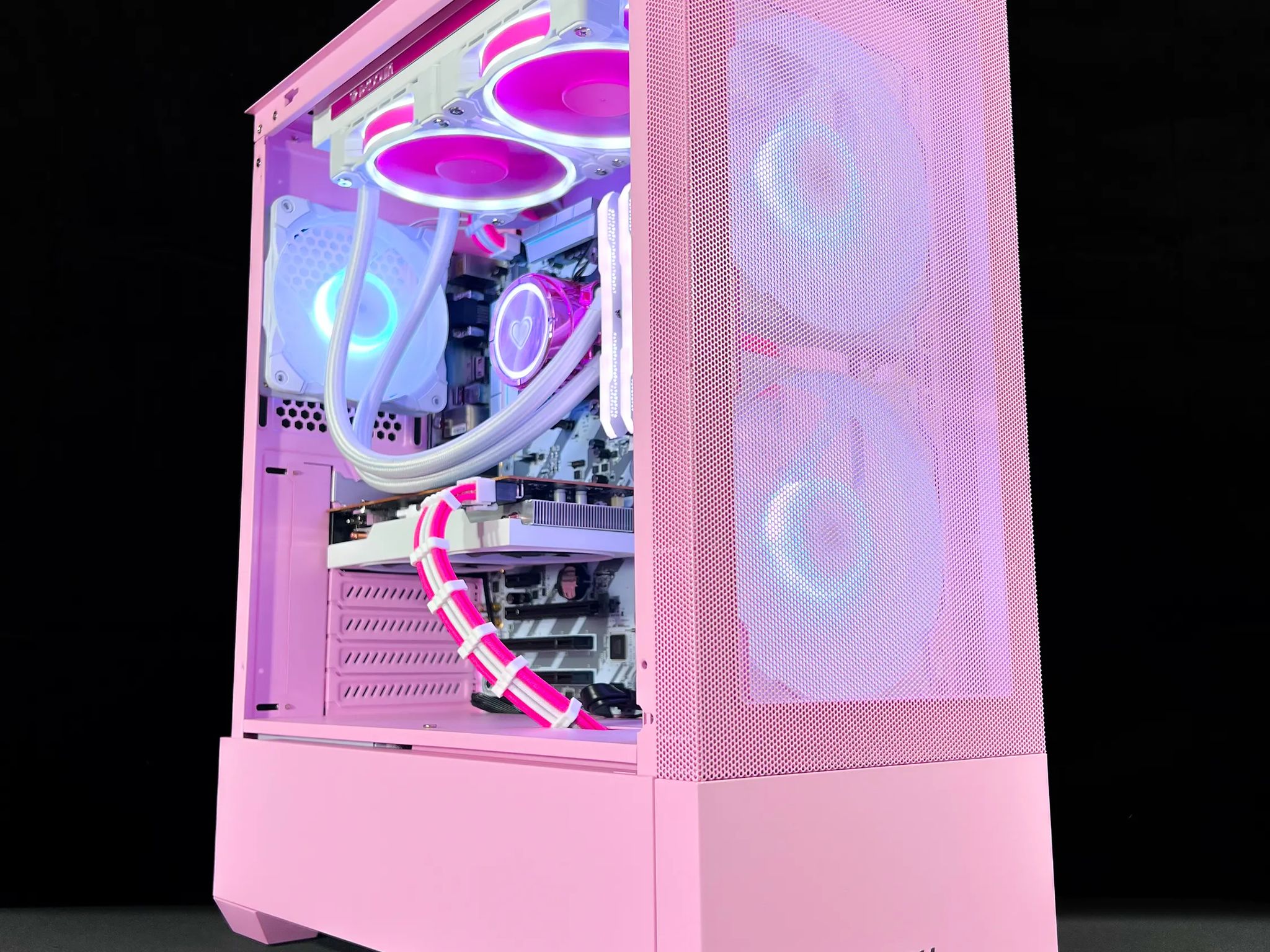 Ryzen 5 2600 | Radeon RX 6600 | Pink Gaming PC Build