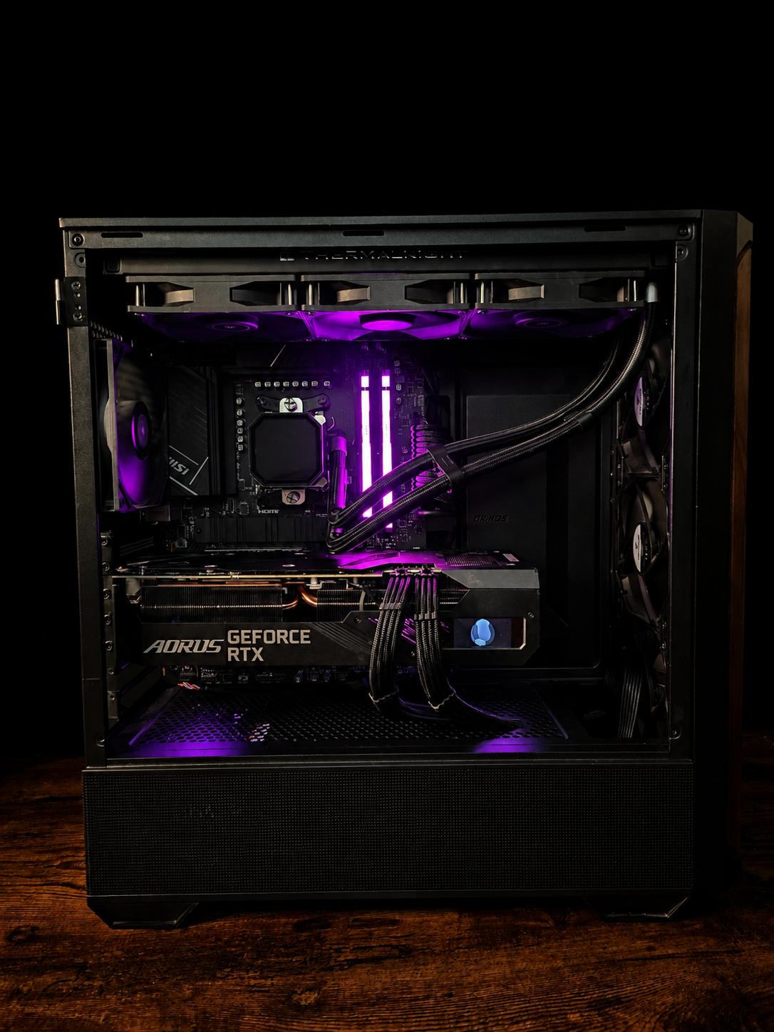 ☕ Mocha ☕  1440P/4k Gaming PC- Ryzen 7 8700F / RTX 3080 10G / 16G / 1TB