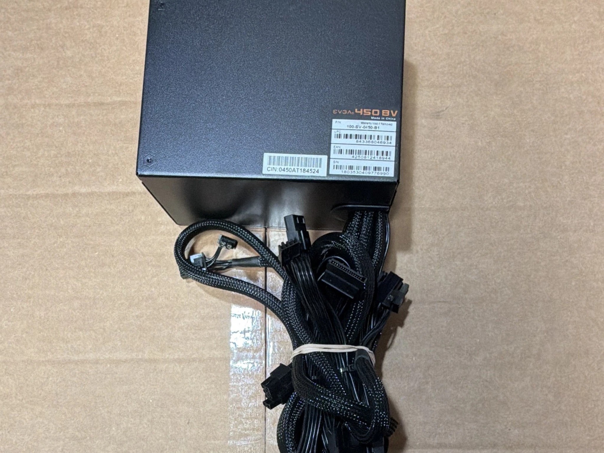 EVGA 450 BV 450W 80 Plus Bronze Power Supply 100-BV-0450-B1 | Tested & Working