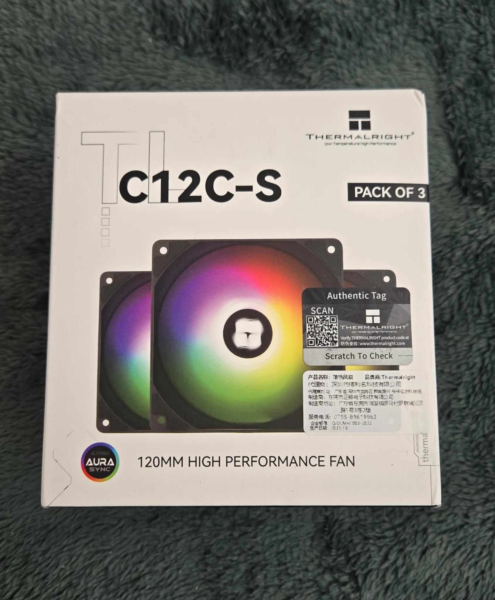 6X Thermalright ARGB Case Fans 3 White & 3 Black