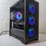🖤 All-Black Gaming Beast – Ryzen 5 3600 + RTX 3060Ti | Wi-Fi & Bluetooth Ready 🖤