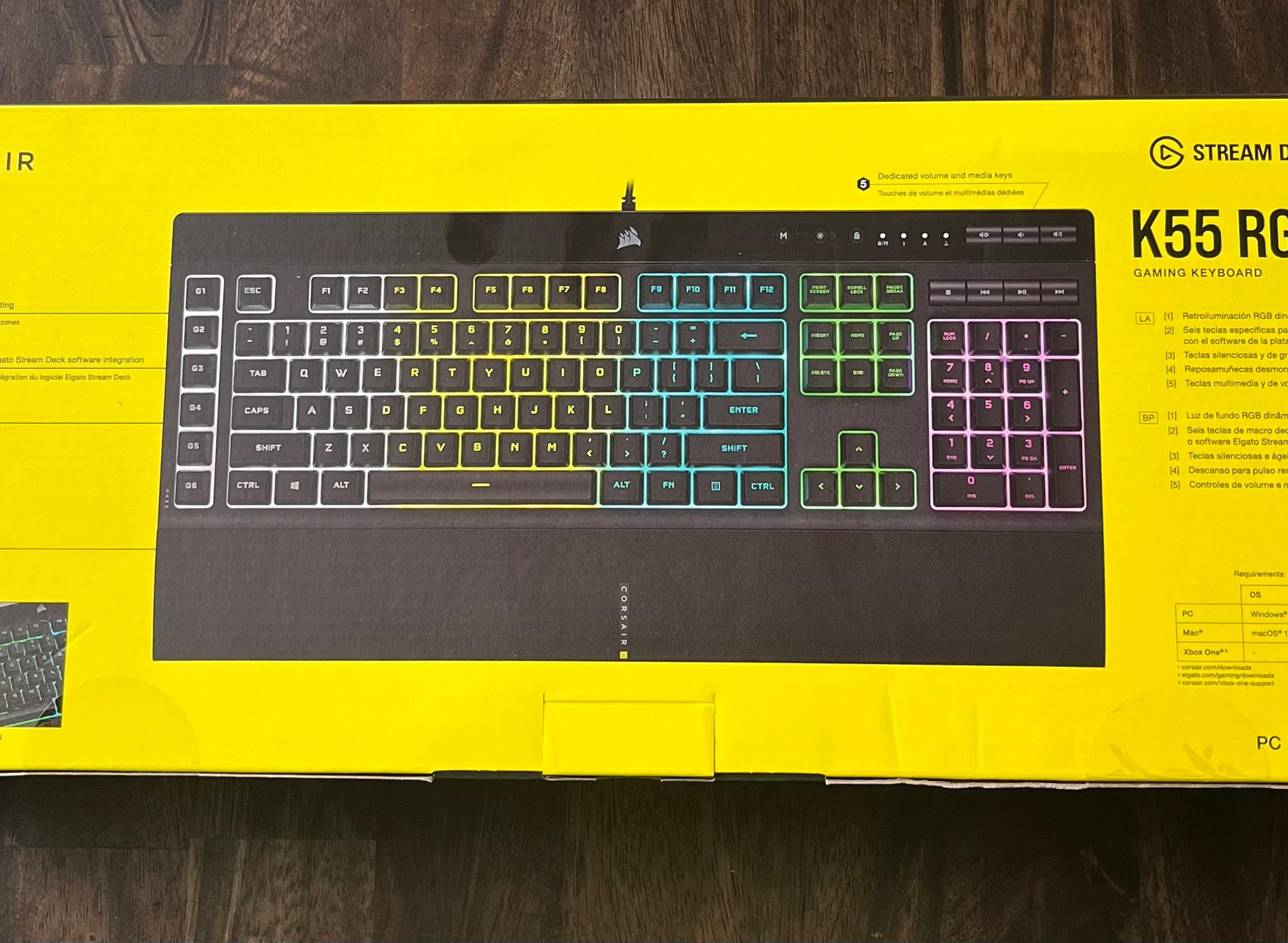 Corsair K55 RGB PRO 110 Key Gaming Keyboard