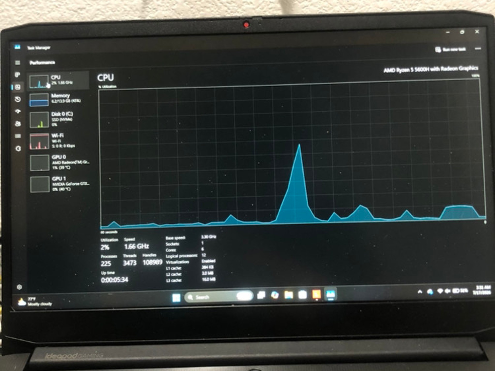 Lenovo IdeaPad Gaming 3 – Ryzen 5 5600H | GTX 1650 | 16GB RAM | 120Hz Display