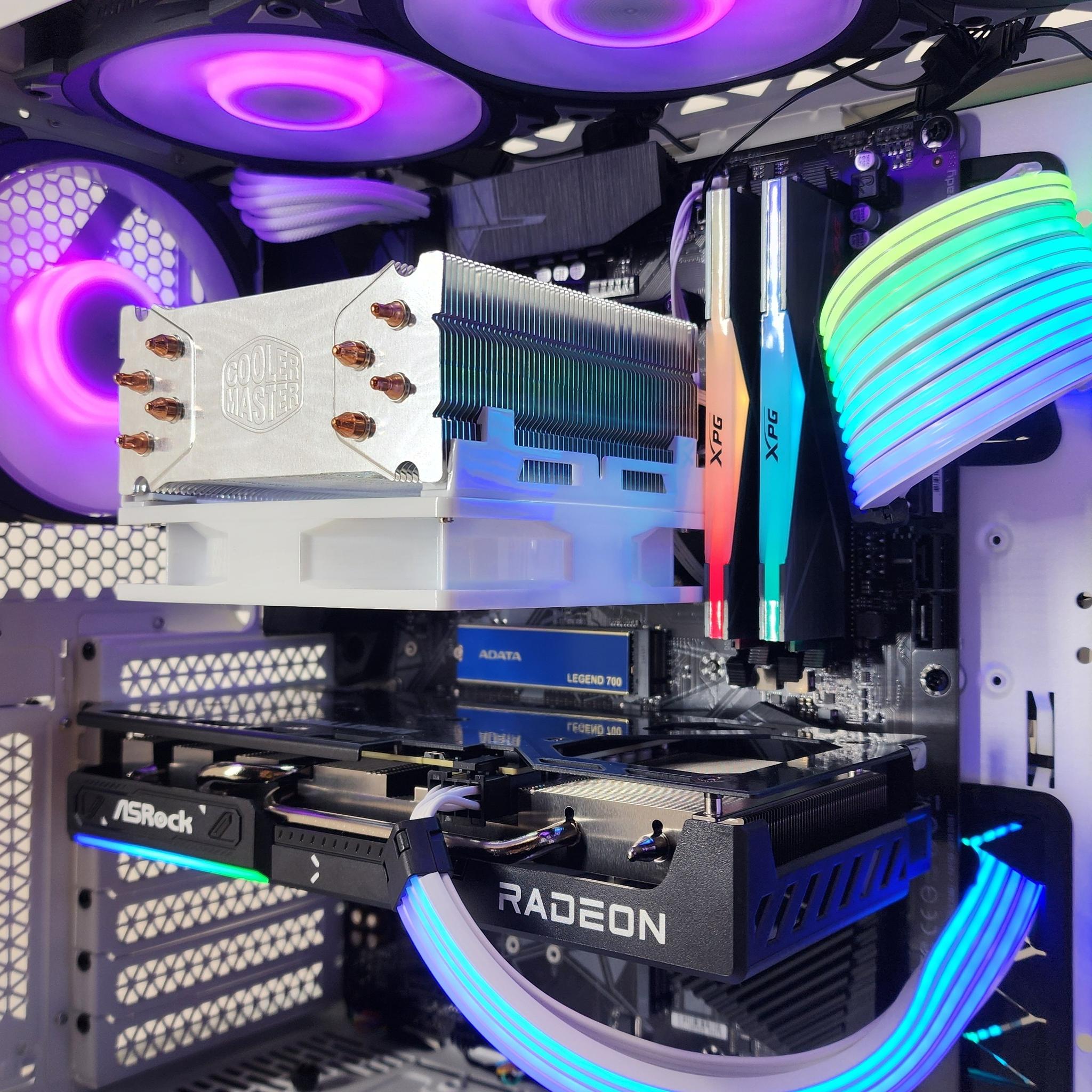 Gaming PC Ryzen 7 5700  32GB RAM 1TB SSD RX 9060 XT 16GB Windows 11 Computer