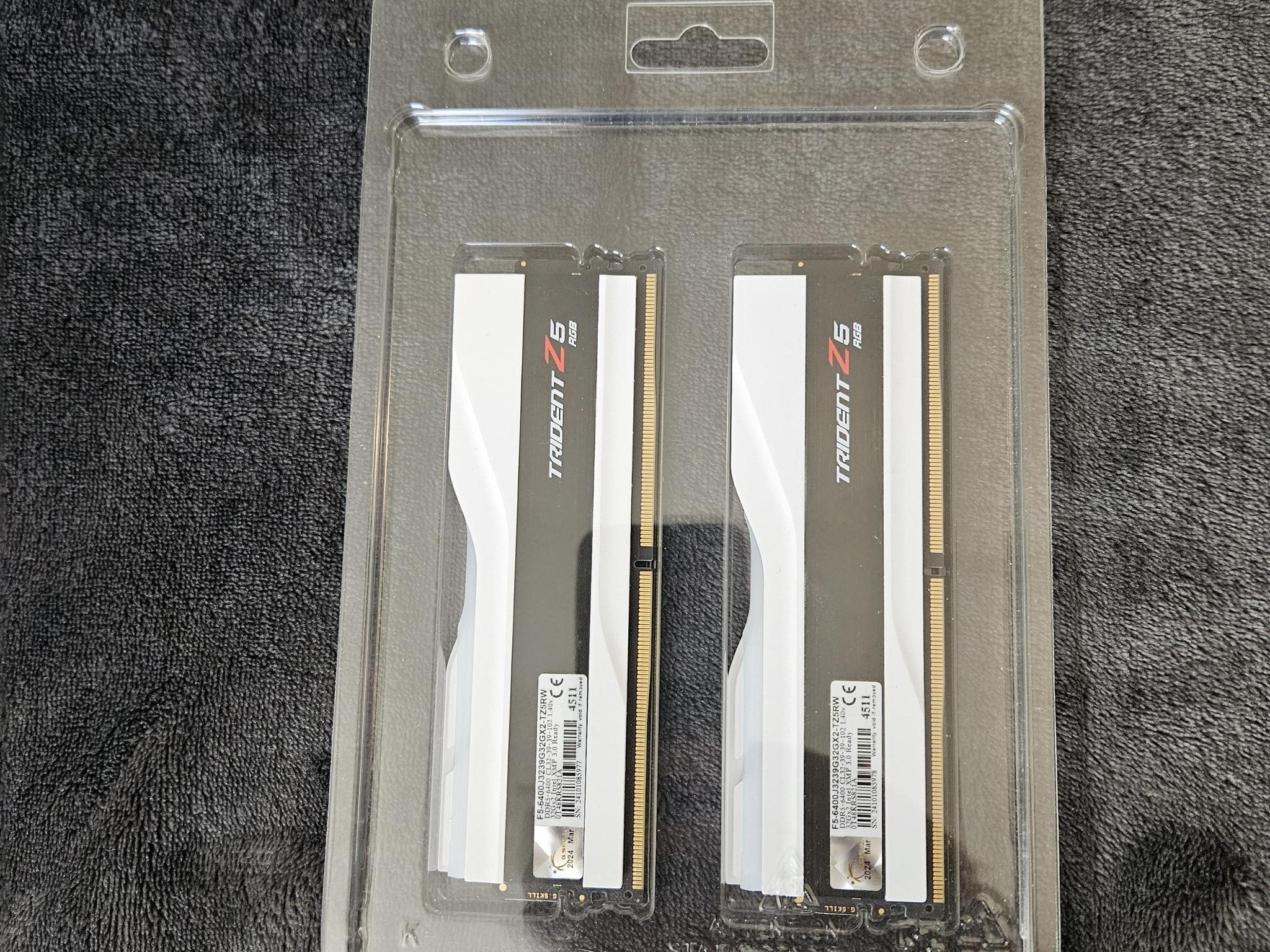 G.SKILL Trident Z5 RGB 64GB (2 x 32GB) 288-Pin PC RAM DDR5 6400 Model F5-6400J3239G32GX2-TZ5RW