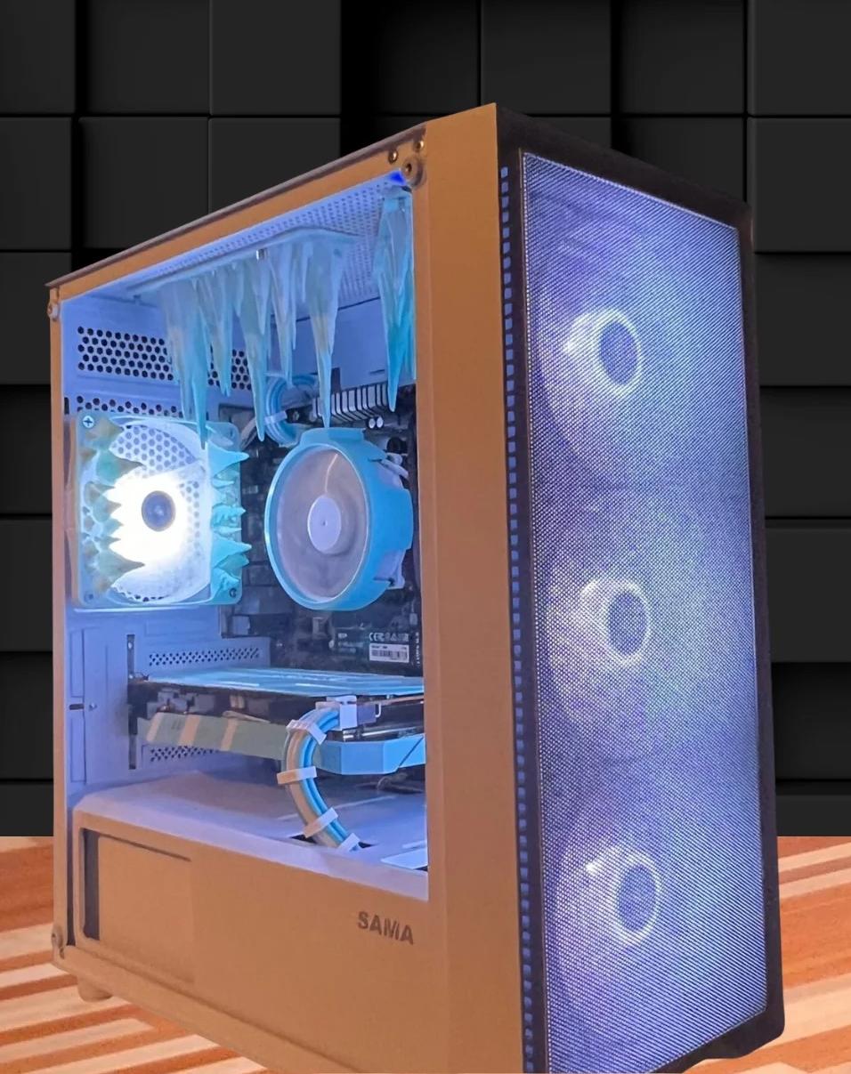 Blue ice 1080p esports  2400g with a 5500xt 16g of ram