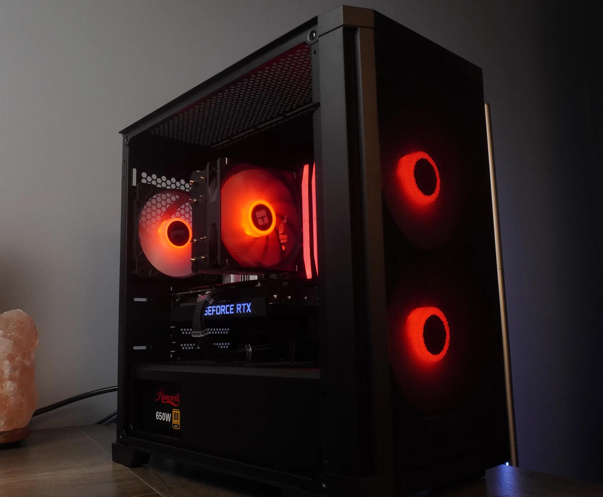 🖤 STEALTH 🖤 AM5 1440p/1080p GAMING MACHINE 💚RTX 3060ti 🧡 Ryzen 5 8400f | 32GB | 1TB | WIFI