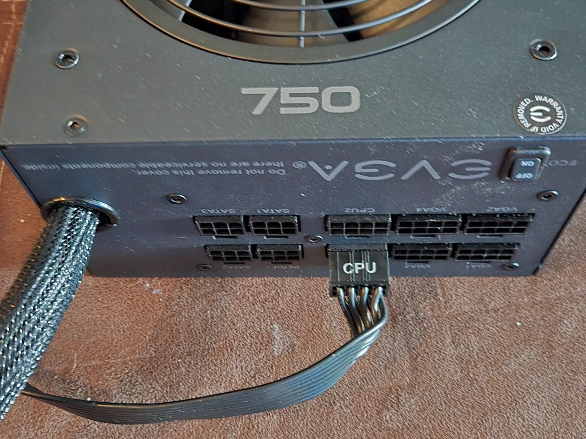 *READ DESCRIPTION* EVGA 750GQ *750W Gold+* Power Supply