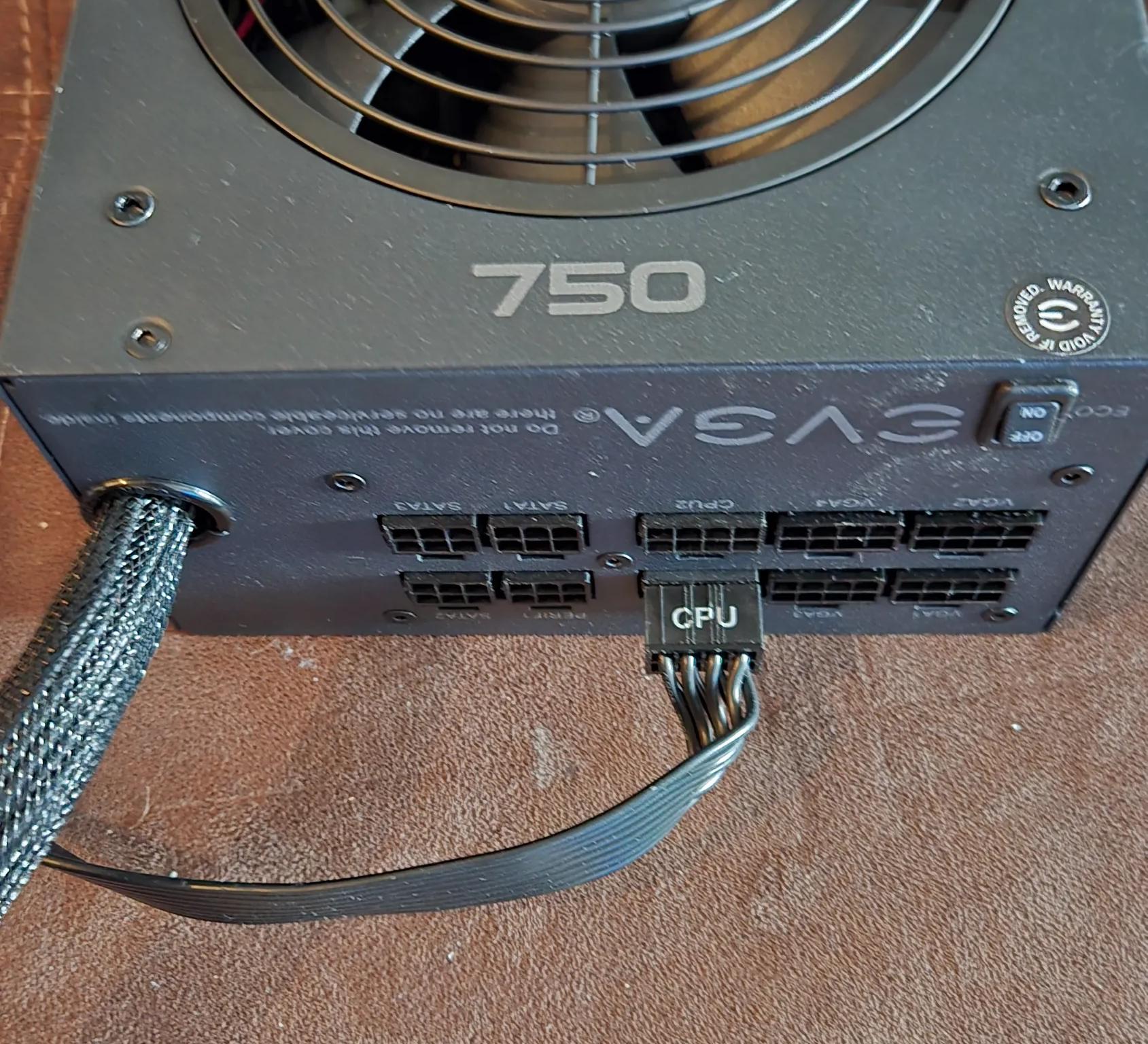*READ DESCRIPTION* EVGA 750GQ *750W Gold+* Power Supply