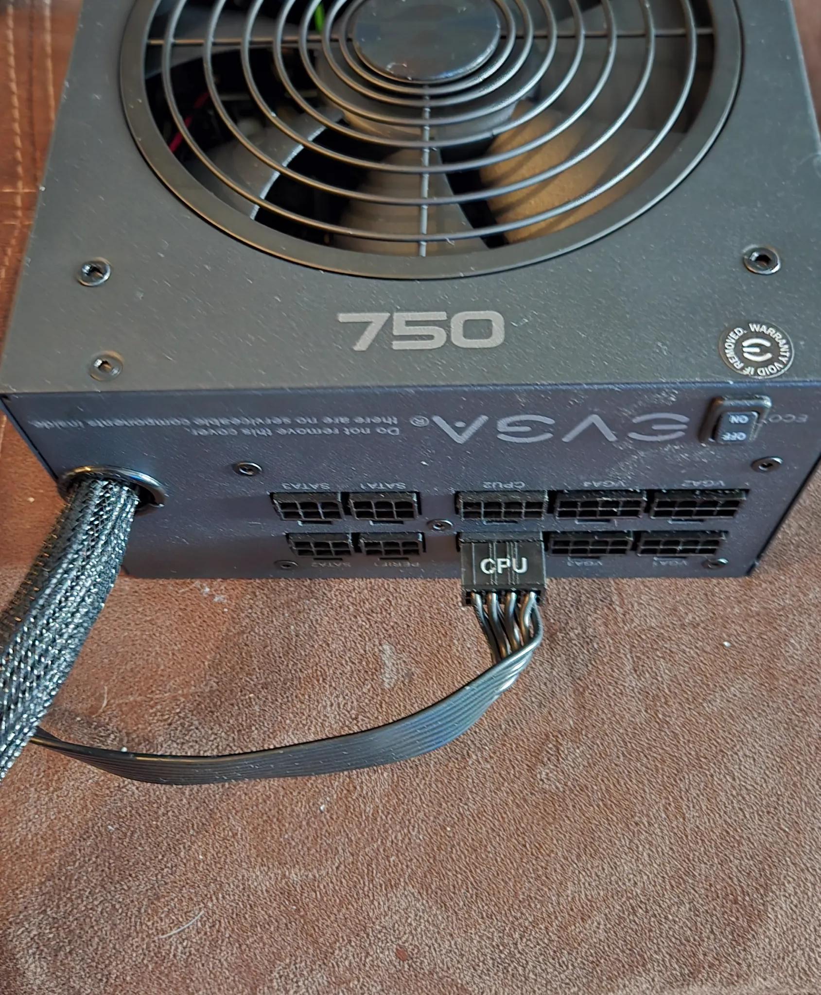 *READ DESCRIPTION* EVGA 750GQ *750W Gold+* Power Supply