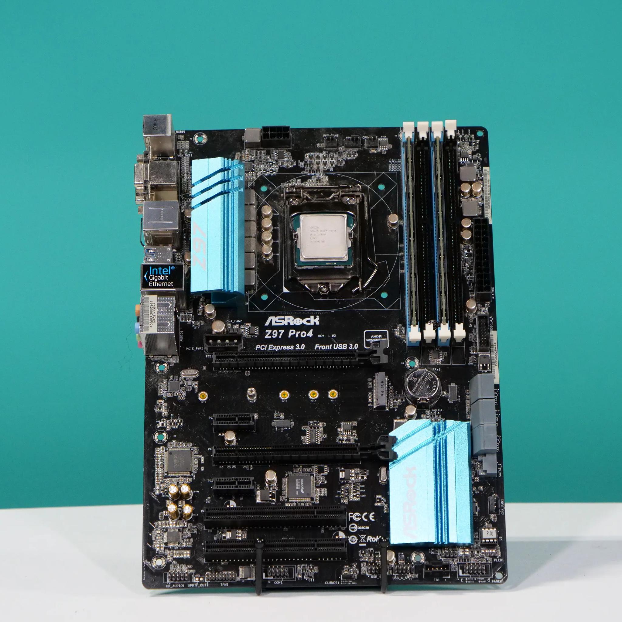 ASRock Z97 Pro 4 Motherboard Kit w/ i7-4790 + 16gb ram!