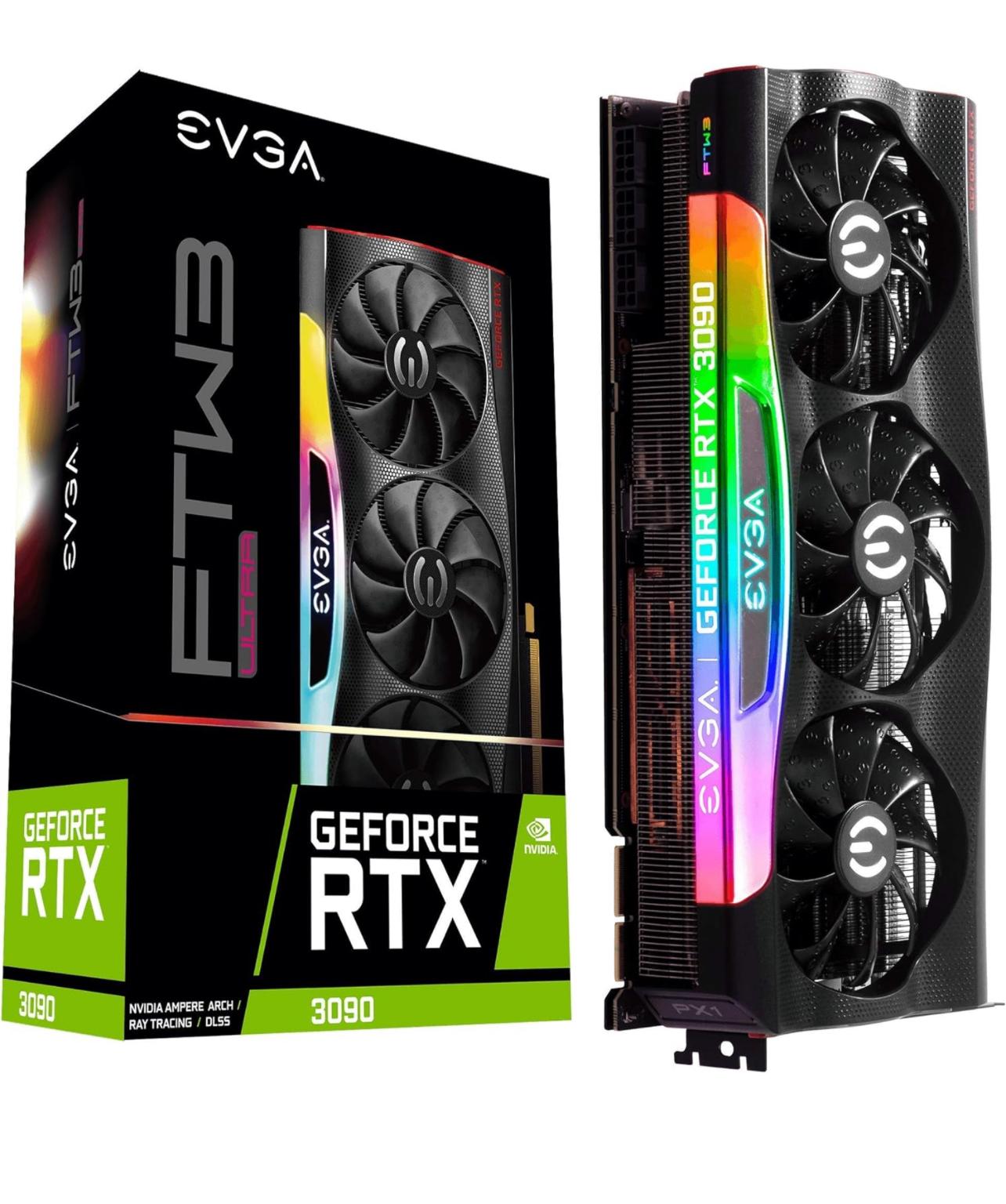 EVGA GeForce RTX 3090 FTW3 ULTRA 24GB GDDR6X Graphics Card