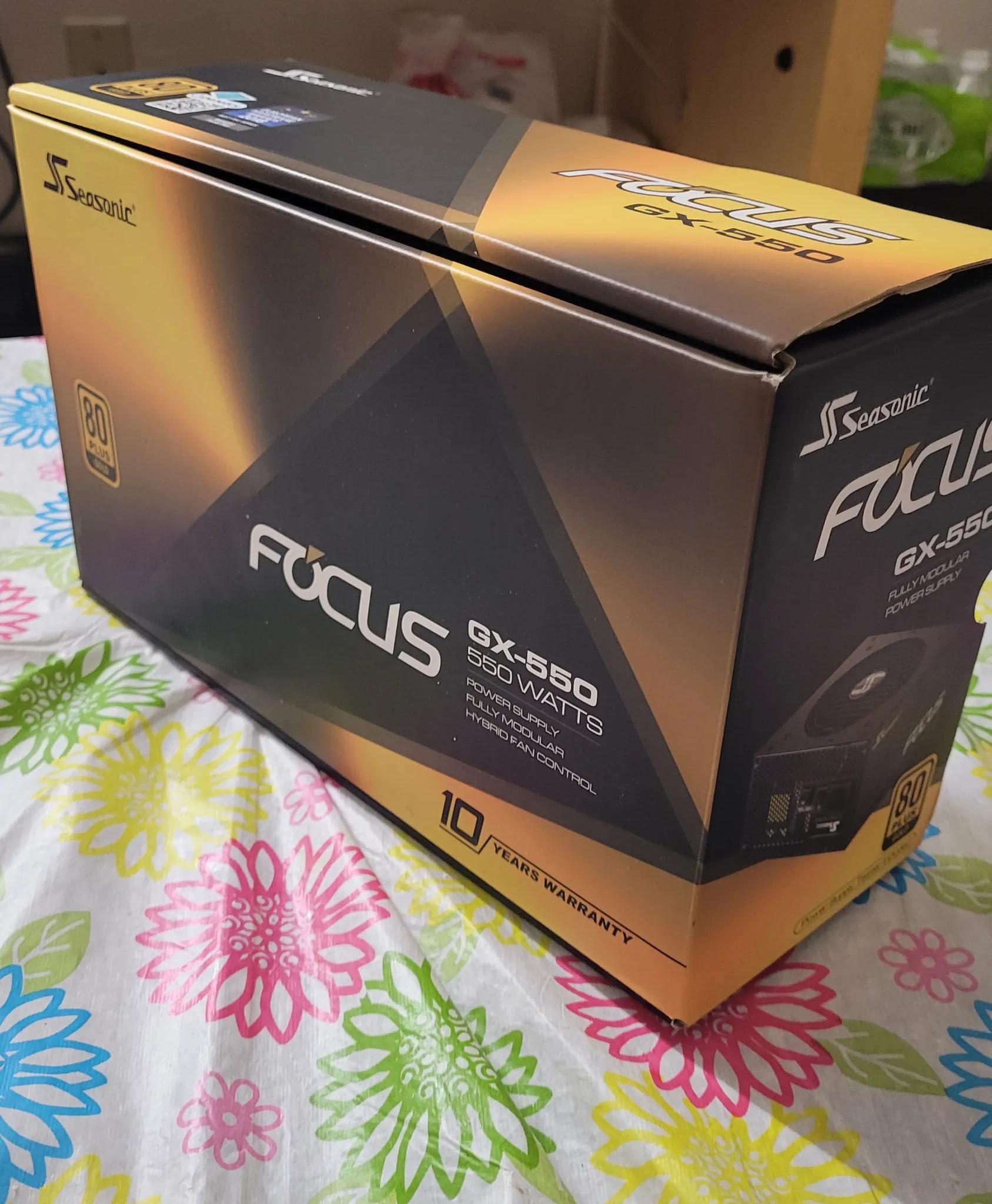 Seasonic FOCUS GX-550, 550W, Full-Modular, Fan Control in Fanless, Silent, and Cooling Mode
