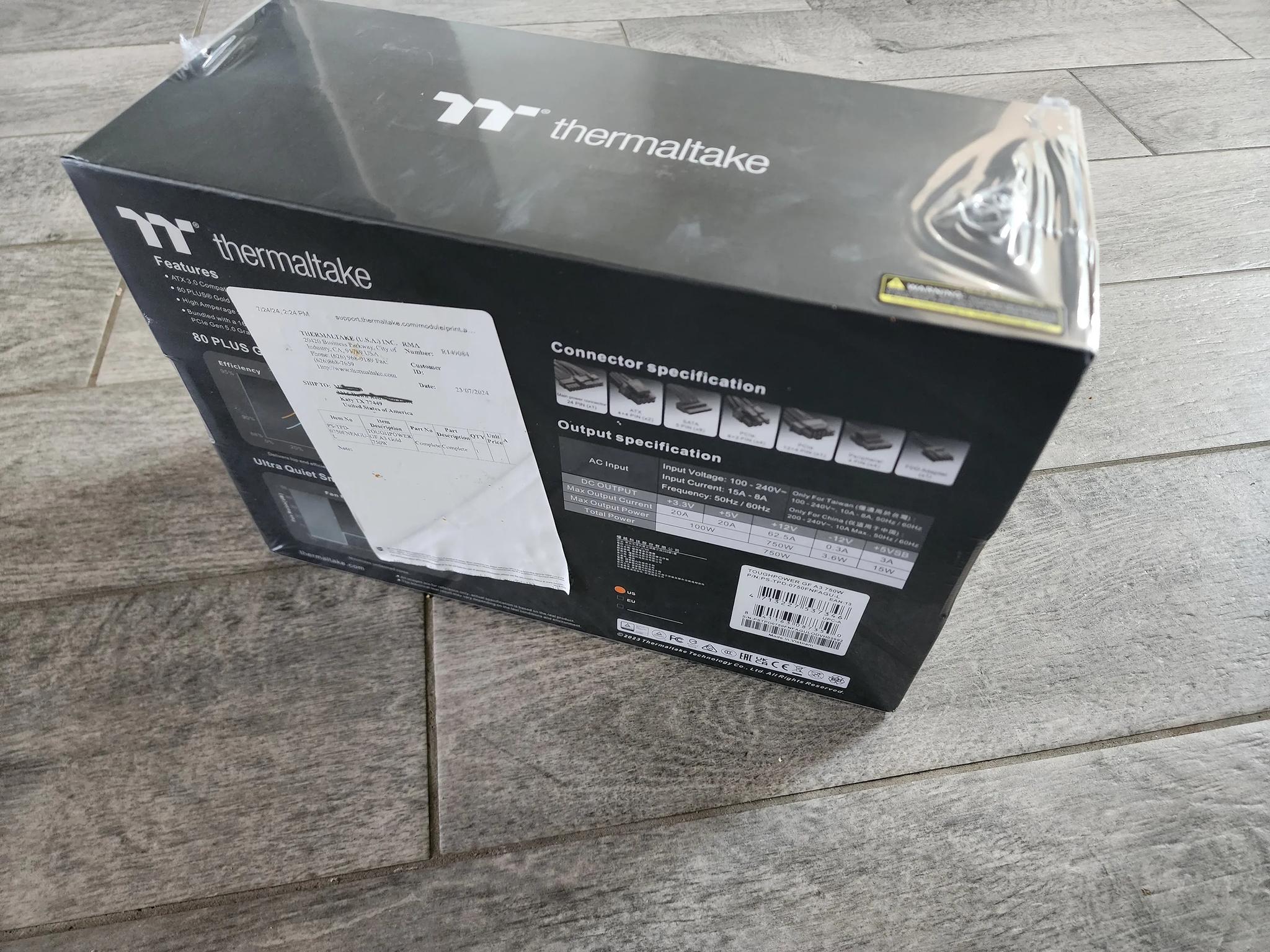 TOUGHPOWER GF A3 750W.  80 PLUS GOLD