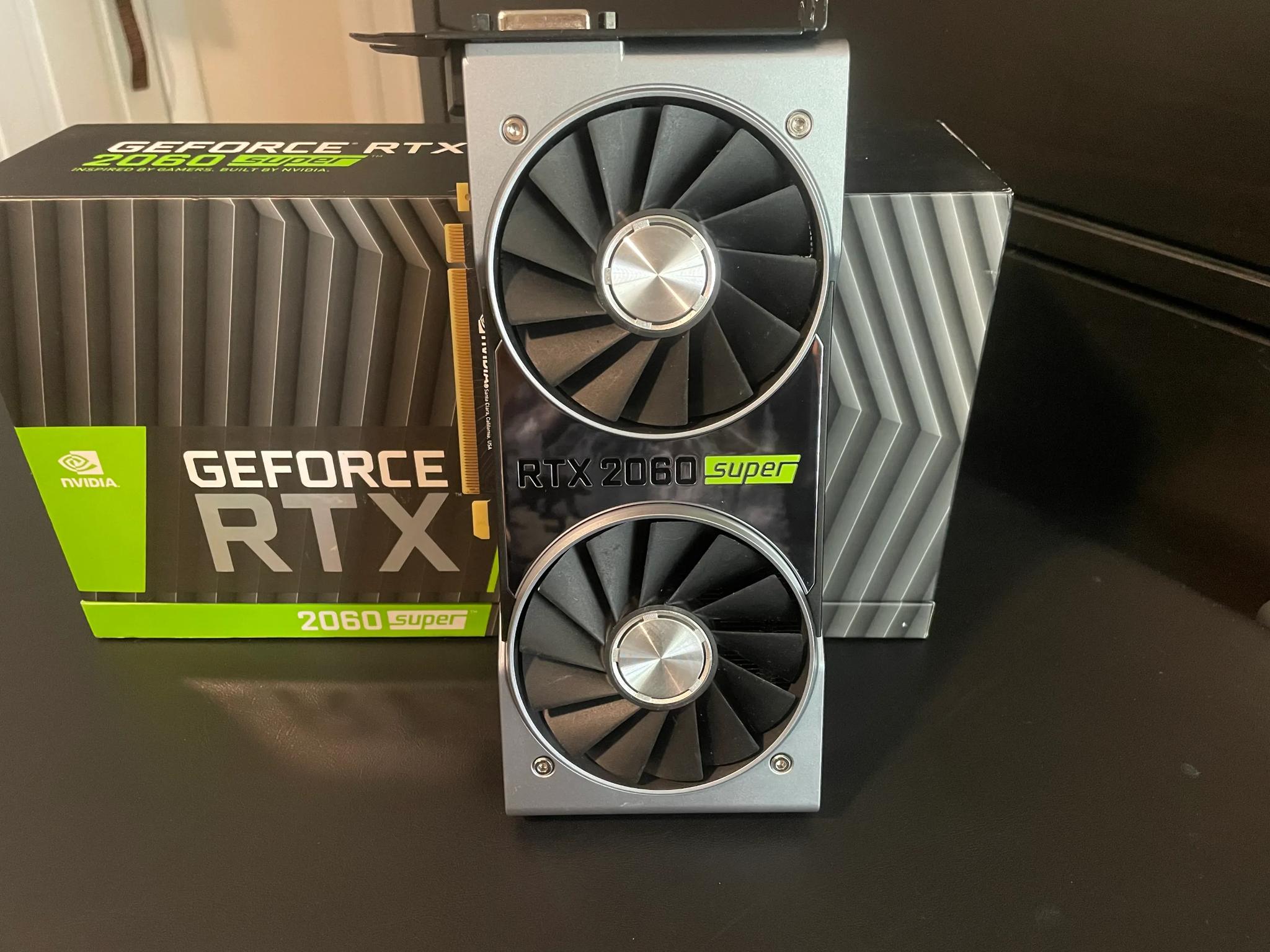 RTX 2060 SUPER Founders Edition w/Box + Manuals