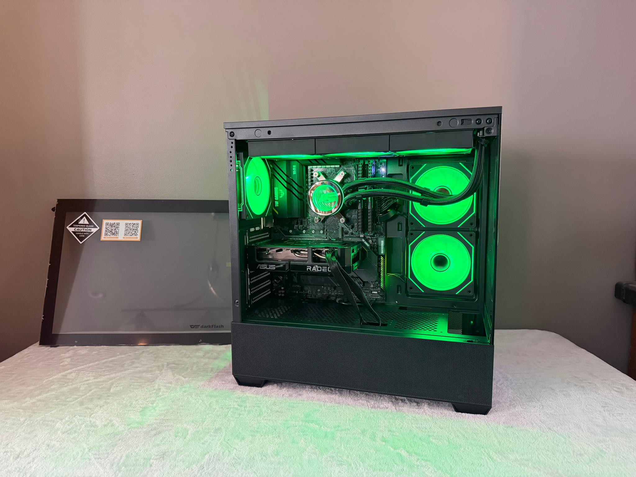 Rx 9060 xt Custom Gaming Pc Ryzen 7 5700x, 1tb nvme storage, 32gb ddr4 ram