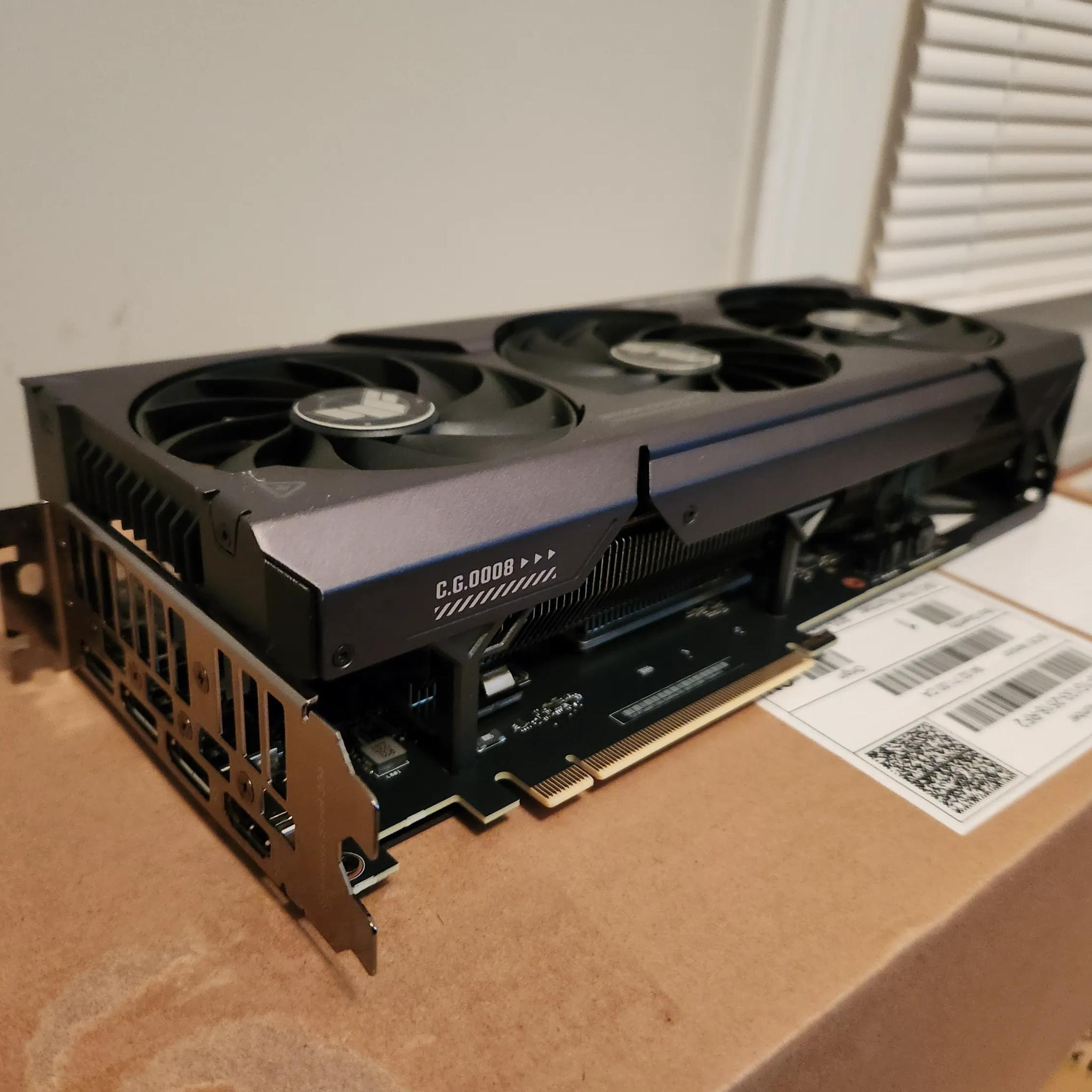 TUF 4060ti 8GB Graphics Card barely used!