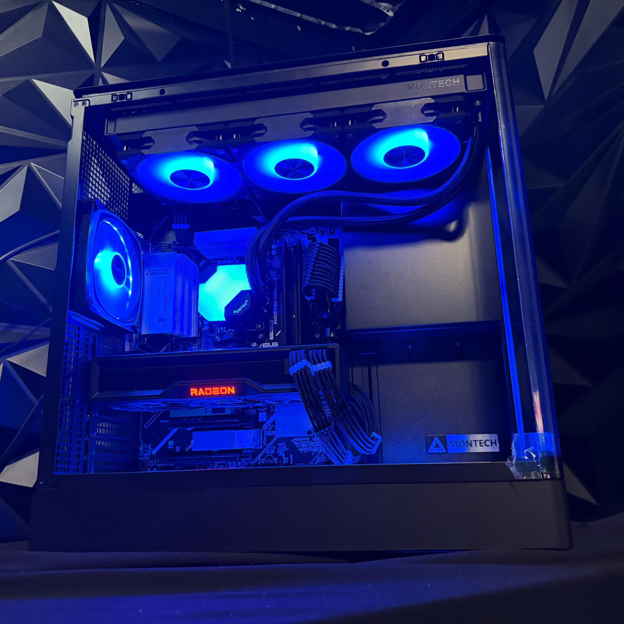 🌊🖤 BLACK OCEAN 🖤🌊Ryzen 7 7700X| RX 6950XT| 32 GB DDR5| 1.5 TB NVMe| 850W PSU