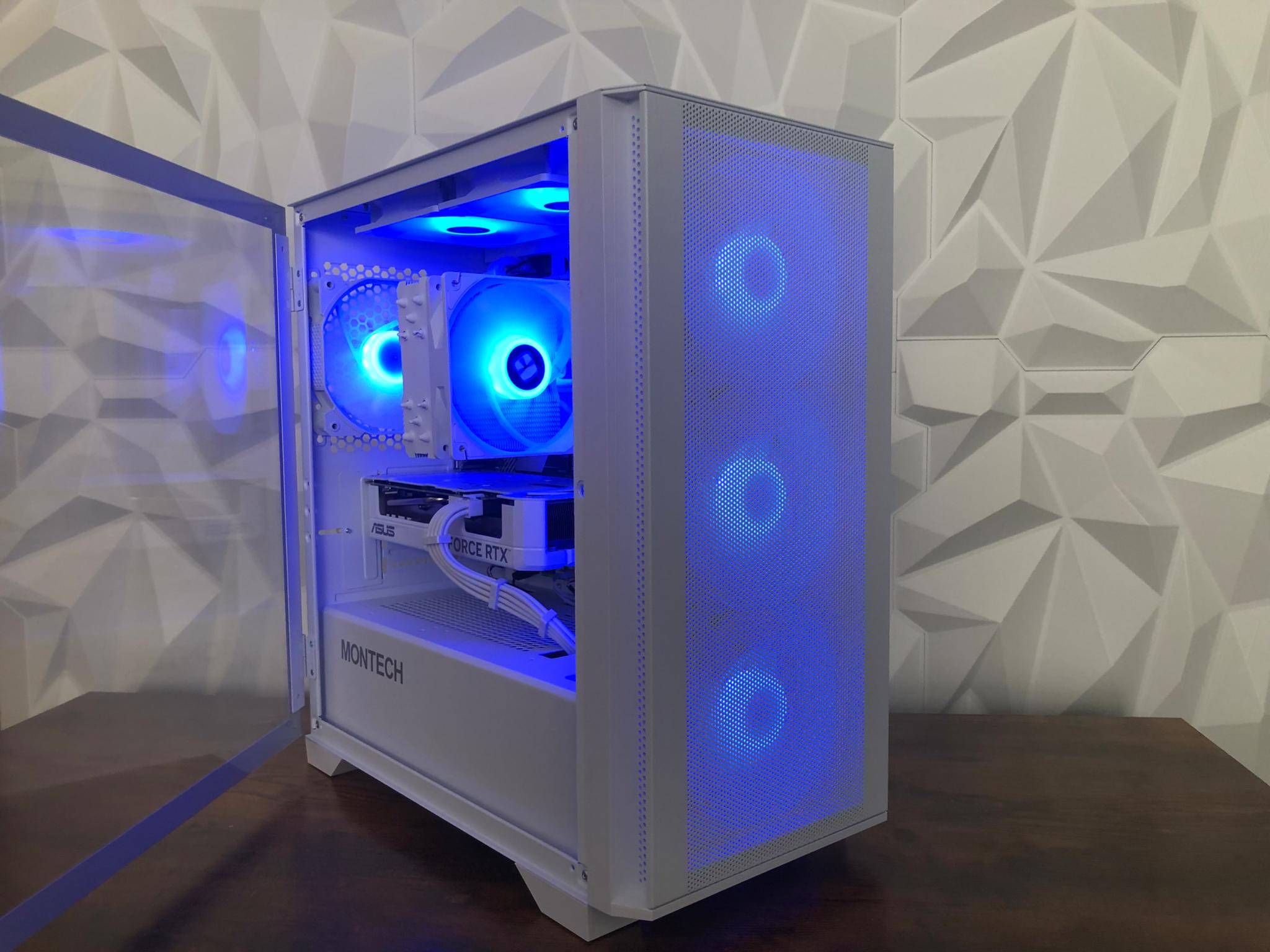 WHITEOUT AMD RYZEN 7 5700x & RTX 4060 GAMING PC!