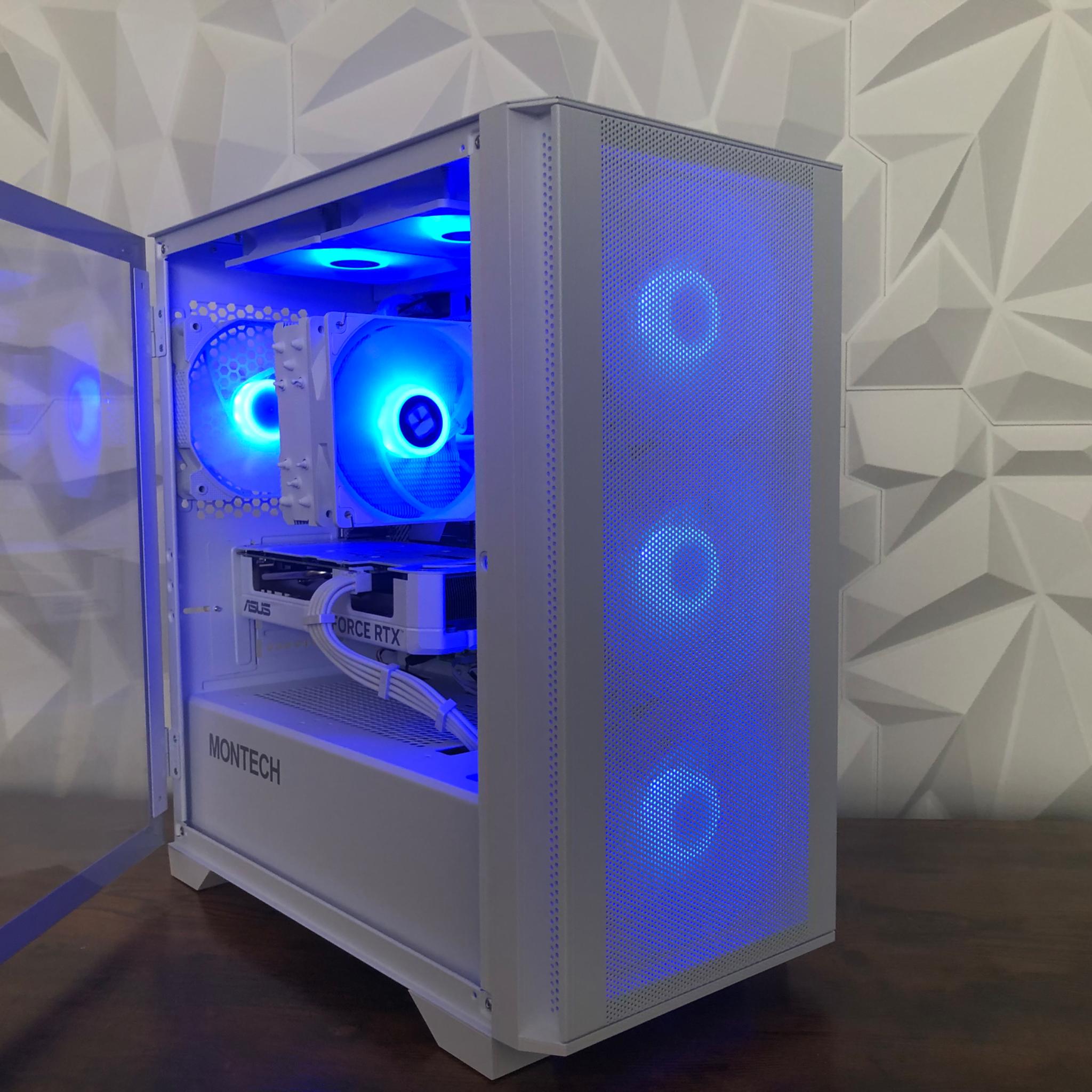 WHITEOUT AMD RYZEN 7 5700x & RTX 4060 GAMING PC!