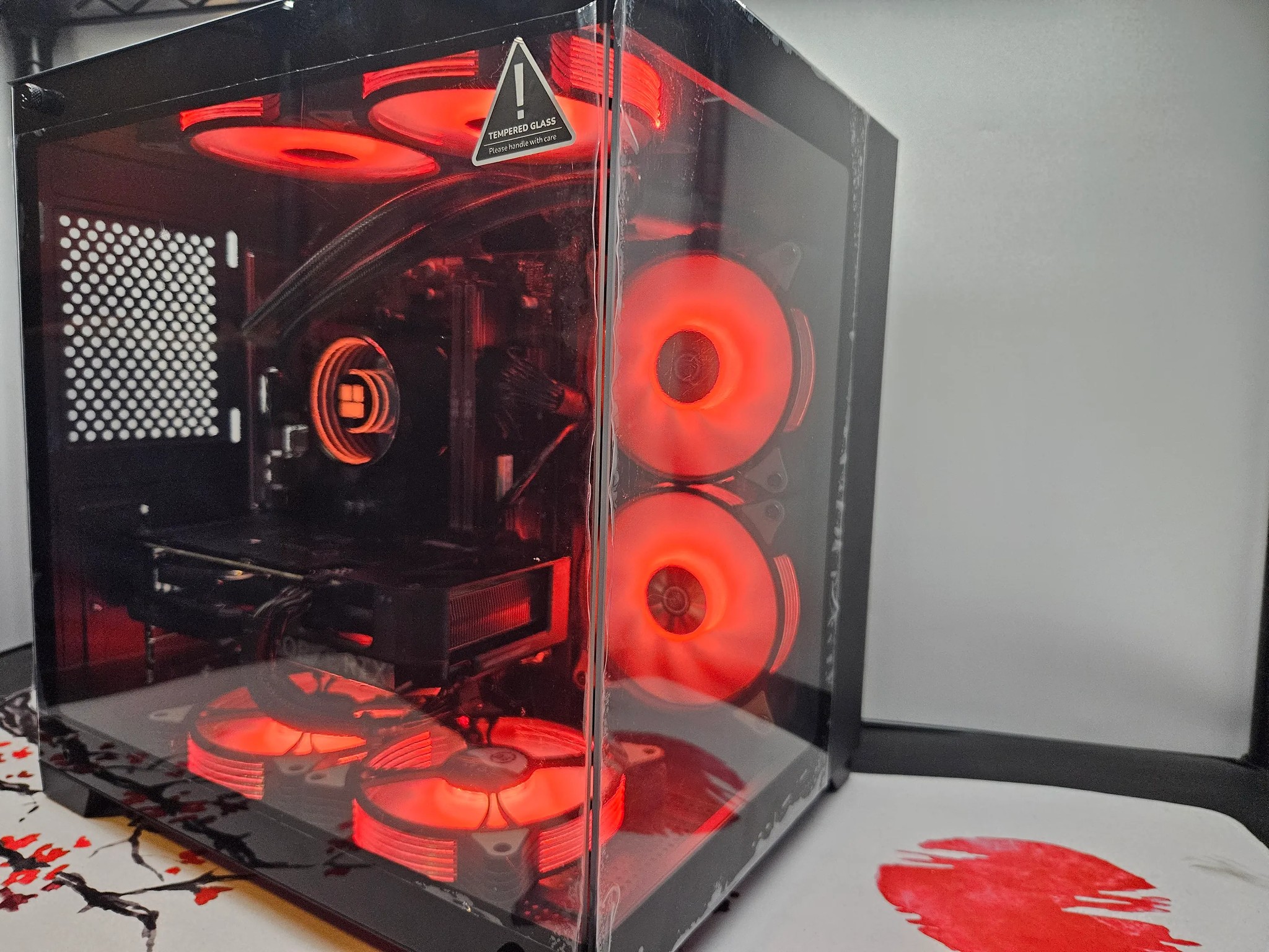 Dark Side Liquid cooled Rig Ryzen 5 5600 / 16GB RAM / 1TB SSD / RTX 4060 **DENTSALE**
