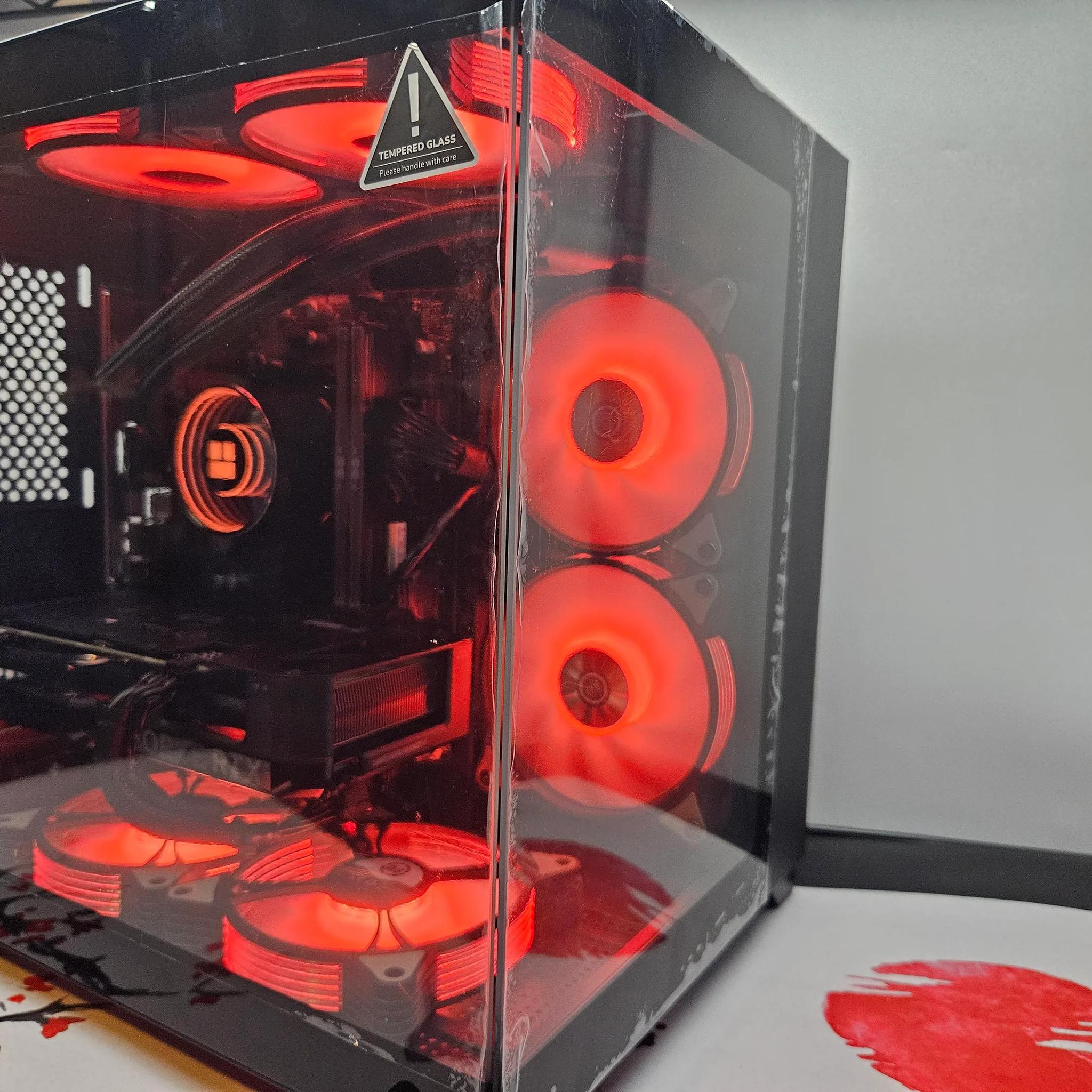 Dark Side Liquid cooled Rig Ryzen 5 5600 / 16GB RAM / 1TB SSD / RTX 4060 **DENTSALE**