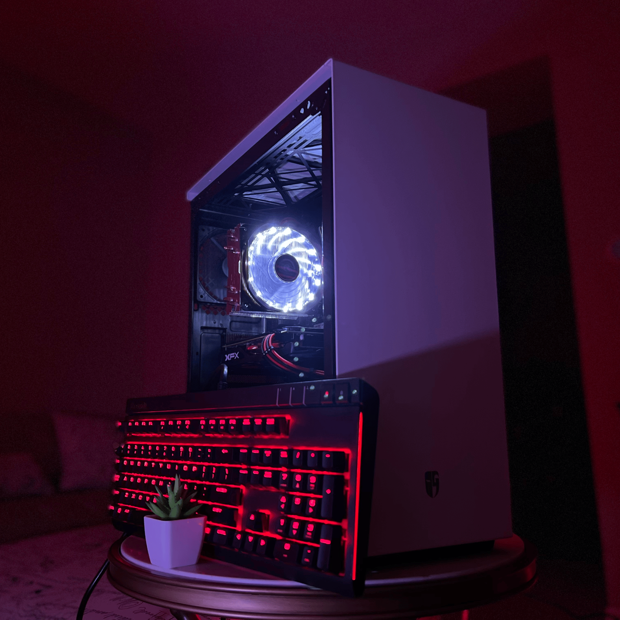 Handsome Rouge || Core i5-6400/RX 570 + Modded Keyboard Bundle