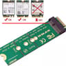NFHK WiFi Riser Card NGFF Key-E Wireless Networking Card to M.2 NGFF NVME SSD Adapter Key-M