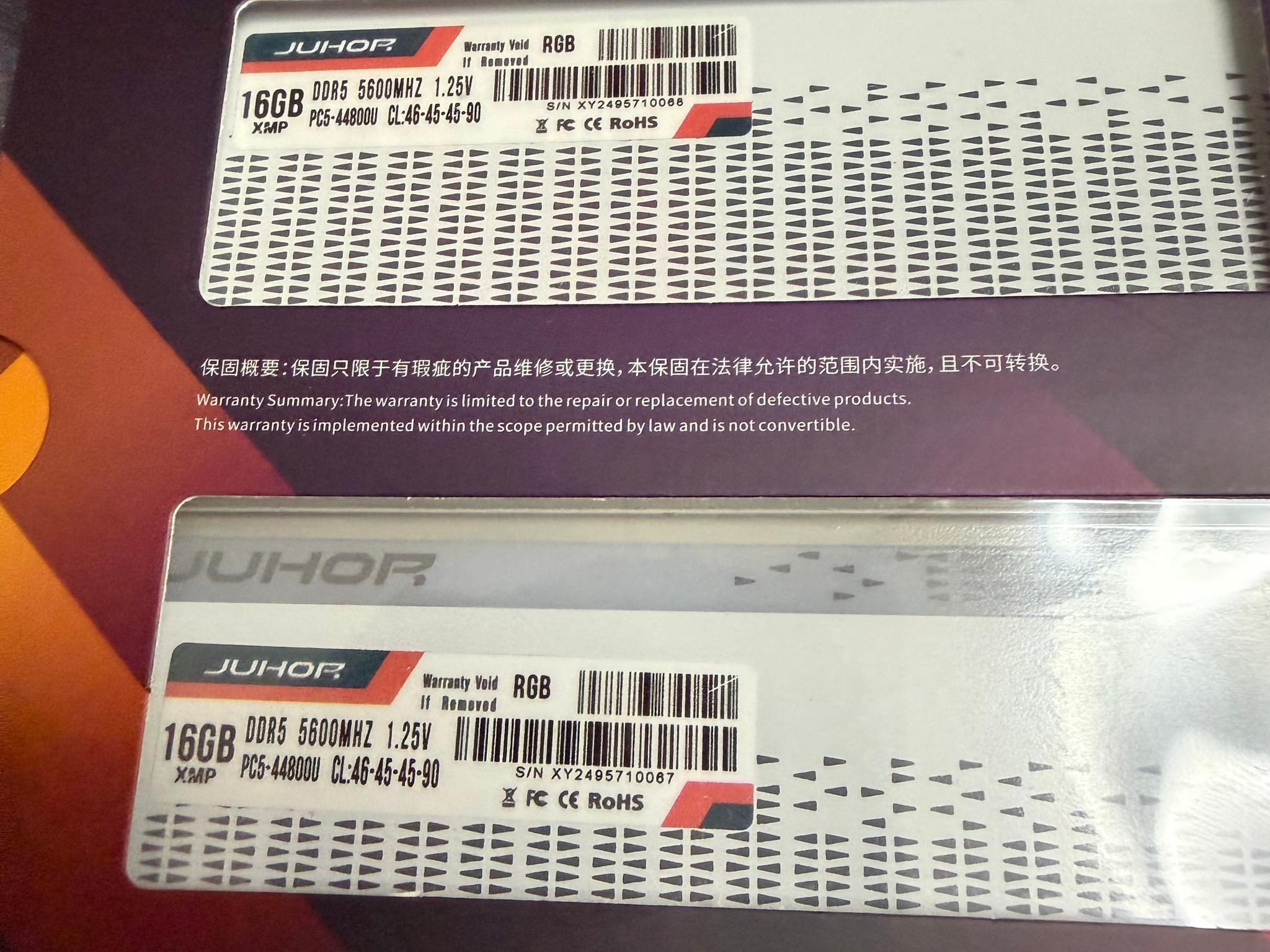 Juhor 32gb DDR5-5600mhz