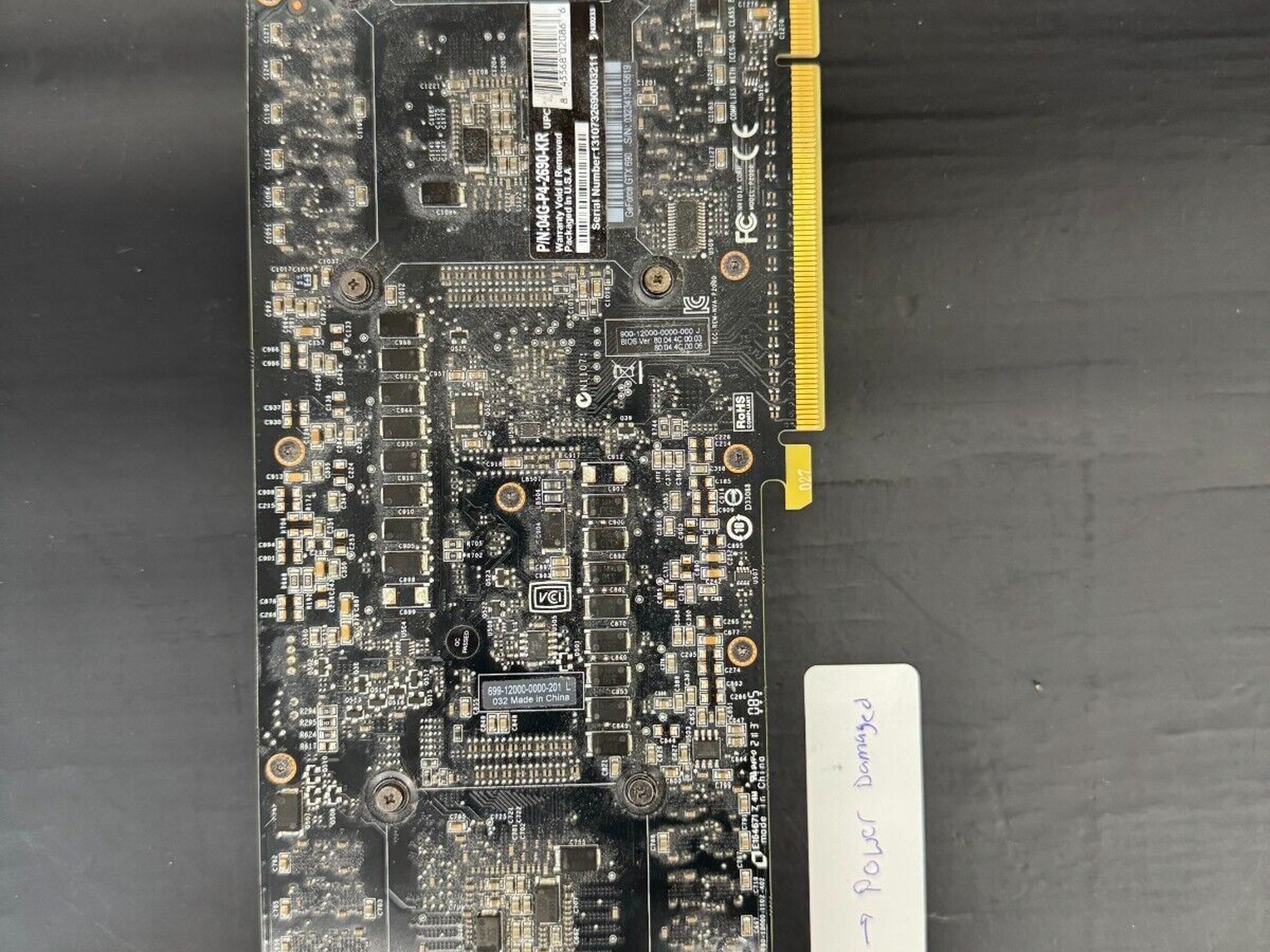 *B GRADE* Nvidia GeForce GTX 690 4GB GDDR5 PCI Express 3.0 x16 Graphics Card