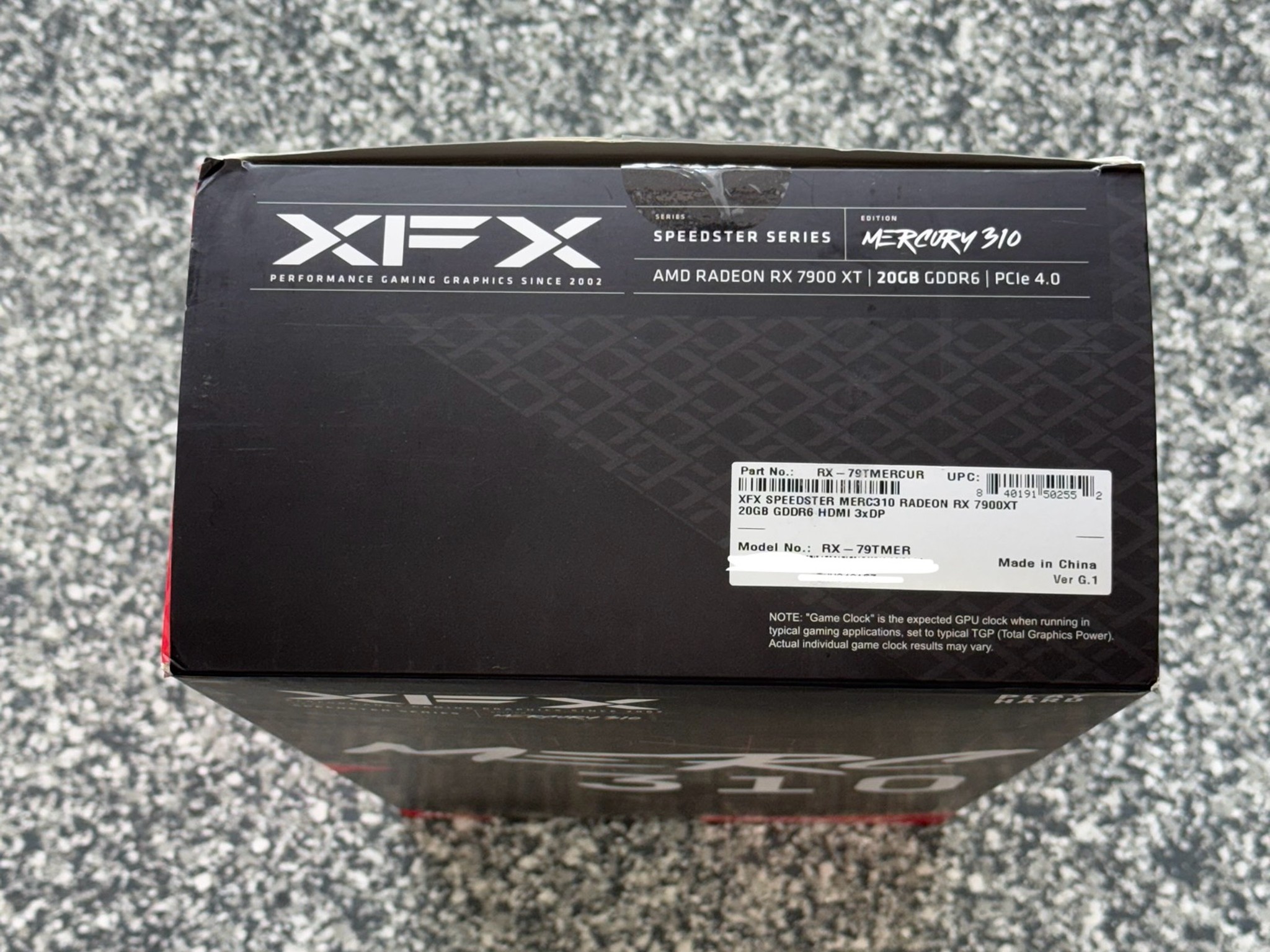 7900 XT XFX - Speedster MERC310 AMD Radeon RX 7900XT 20GB GDDR6 PCI Express 4.0 Gaming Graphics Card