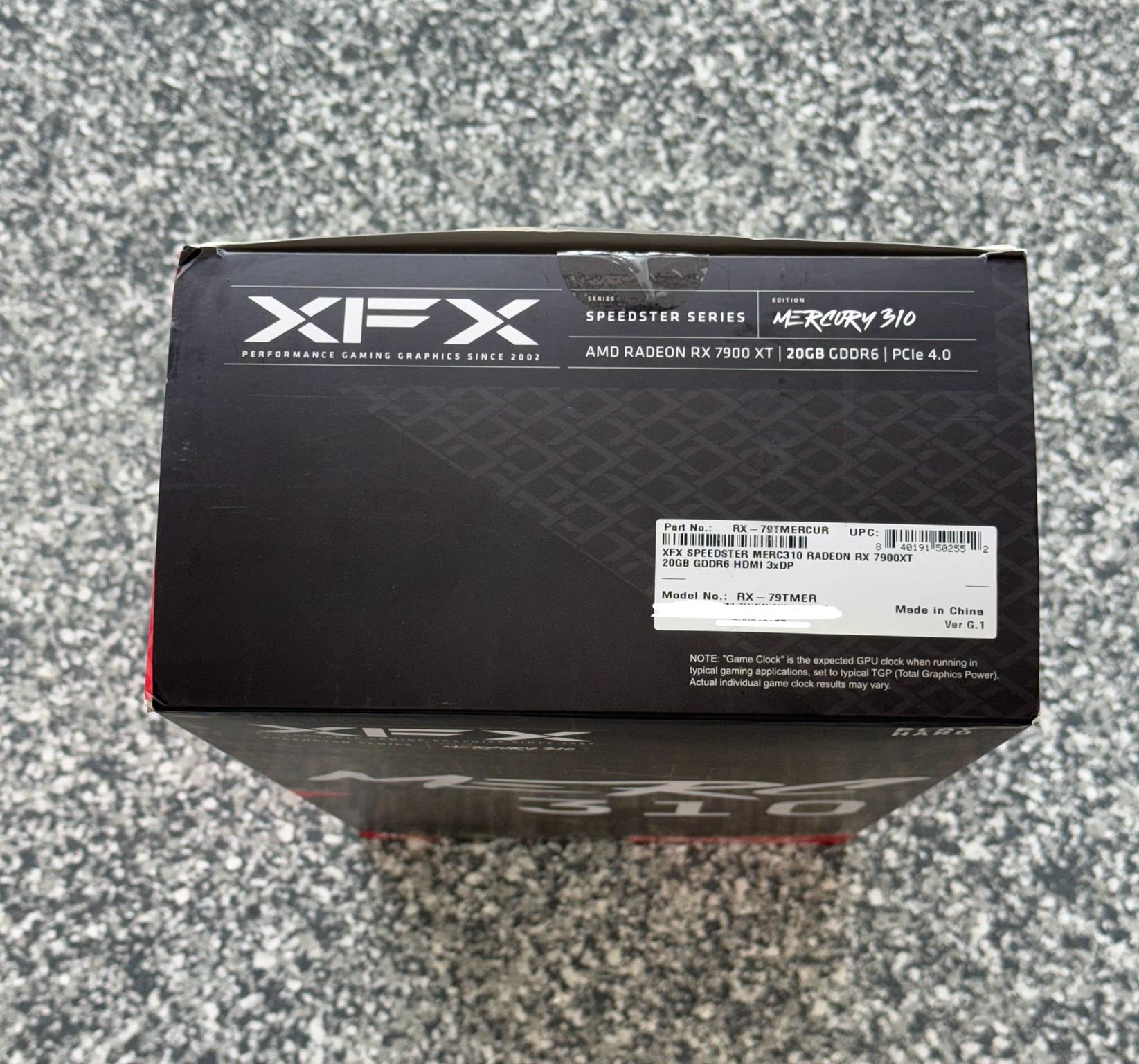 7900 XT XFX - Speedster MERC310 AMD Radeon RX 7900XT 20GB GDDR6 PCI Express 4.0 Gaming Graphics Card