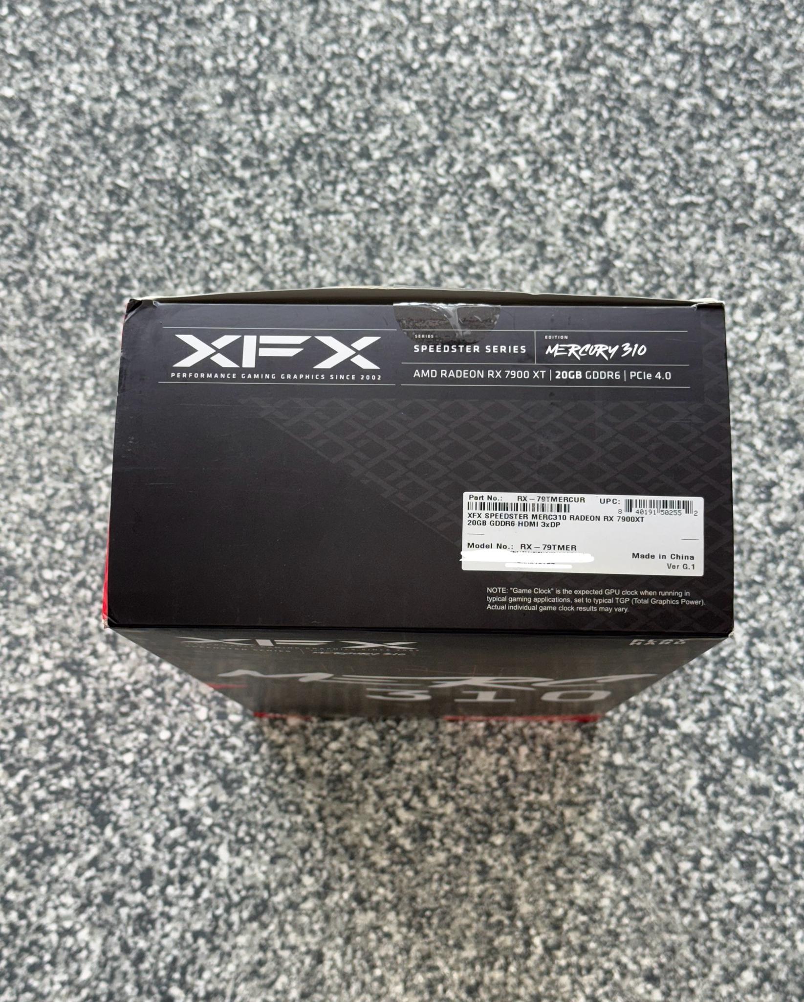 7900 XT XFX - Speedster MERC310 AMD Radeon RX 7900XT 20GB GDDR6 PCI Express 4.0 Gaming Graphics Card