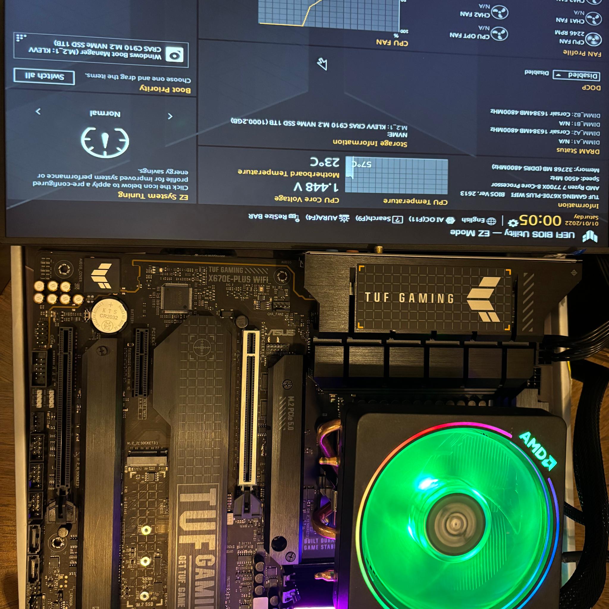 ASUS TUF Gaming X670E-PLUS WIFI X670E AM5 DDR5 ATX Motherboard Wi-Fi 6E HDMI