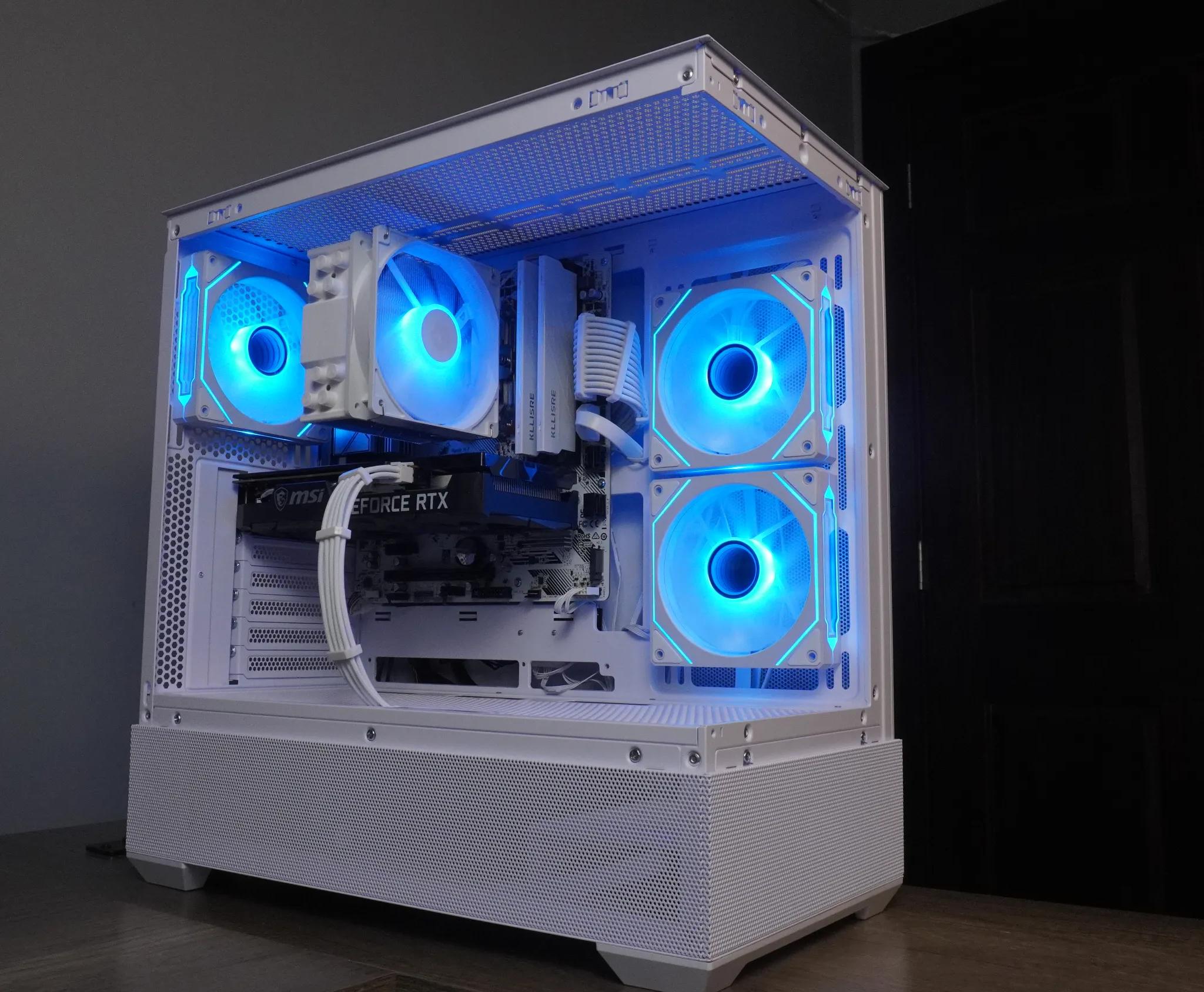🤍 ARCTIC BEAST 🤍 1440p/1080p GAMING MACHINE 💚RTX 3060ti 🧡 Ryzen 5 5600 | 32GB | WIFI