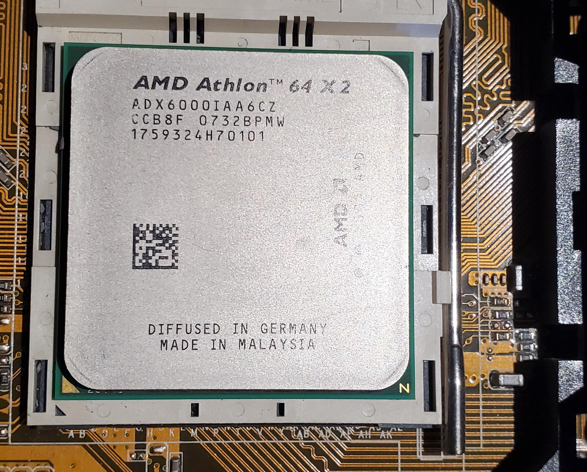 Asus M2N-VM DVI Motherboard | AMD Athlon x2 6000+ | 4GB Ram | Heatsink | I/O Shield |