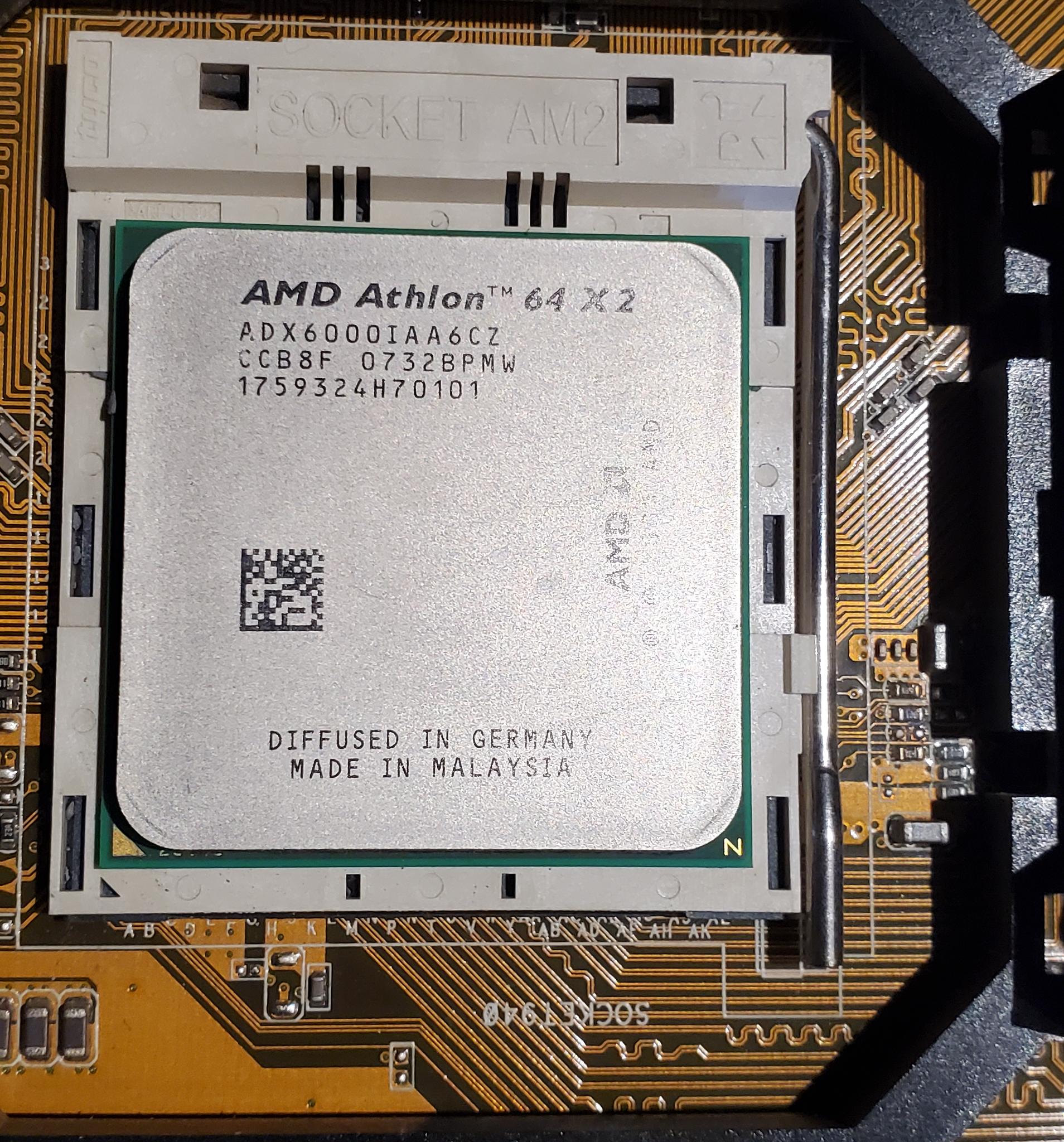 Asus M2N-VM DVI Motherboard | AMD Athlon x2 6000+ | 4GB Ram | Heatsink | I/O Shield |