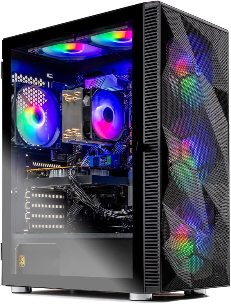 CLEARANCE SALE! SKYTECH NEBULA Gaming PC | RX 9060 8GB| 32GB RGB RAM | 1TB SSD | 8400F | Win 11 HOME