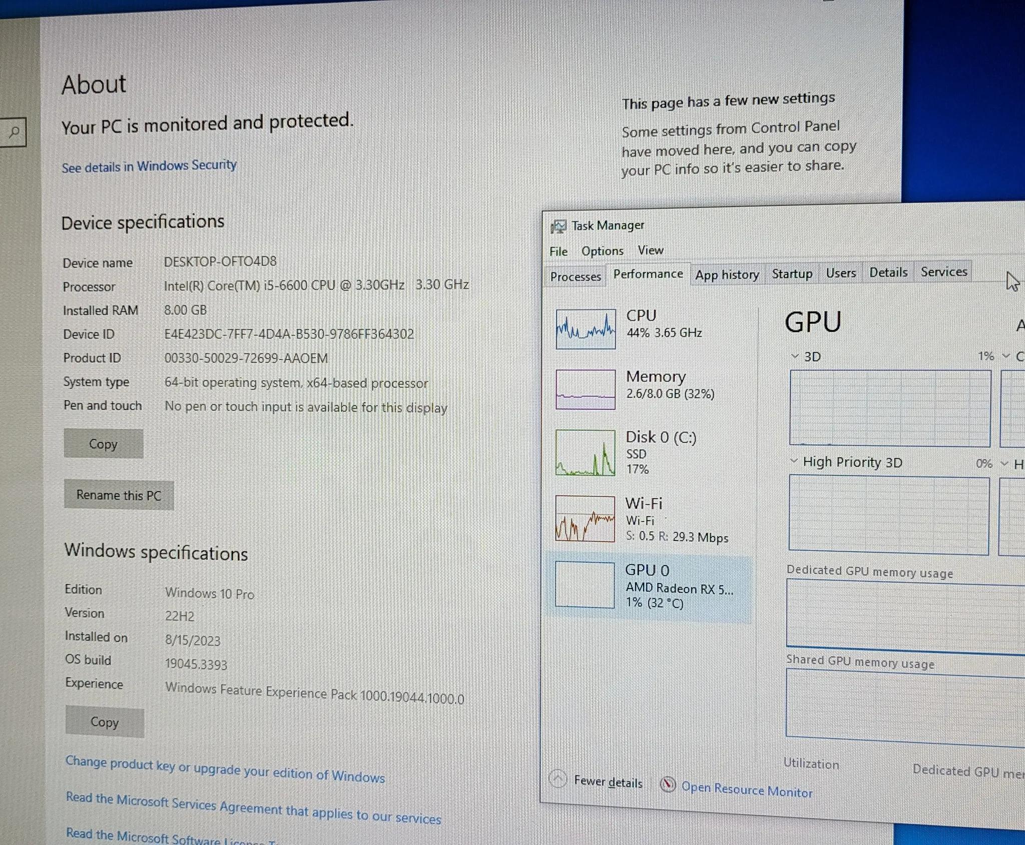 GamerSxin Custom 1440p Gaming PC, i5-6600, 5600XT, 8GB DDR4, 1TB SSD.