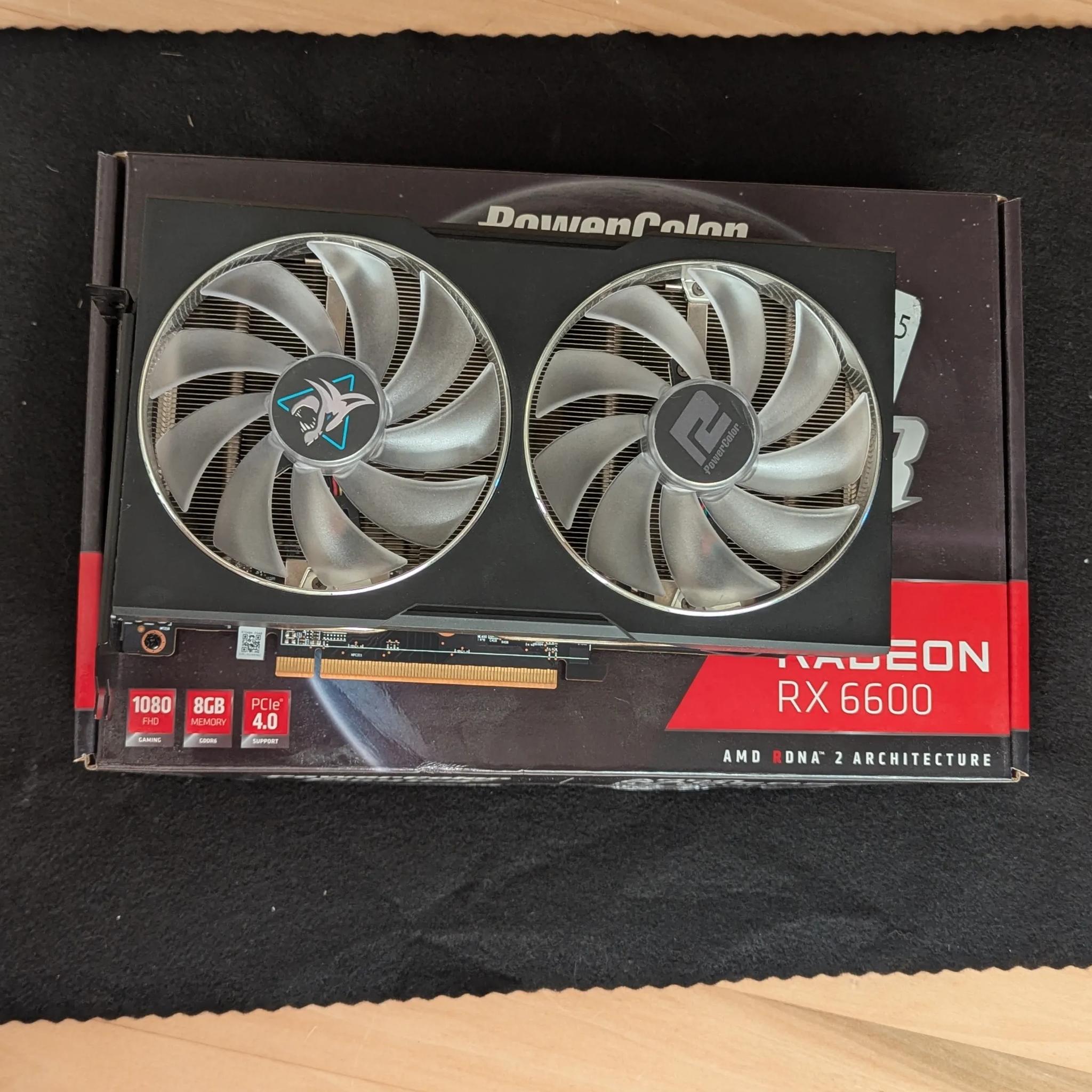 🐺 PowerColor Hellhound RX 6600 – 1080p Gaming Beast | Cool & Efficient 🎮