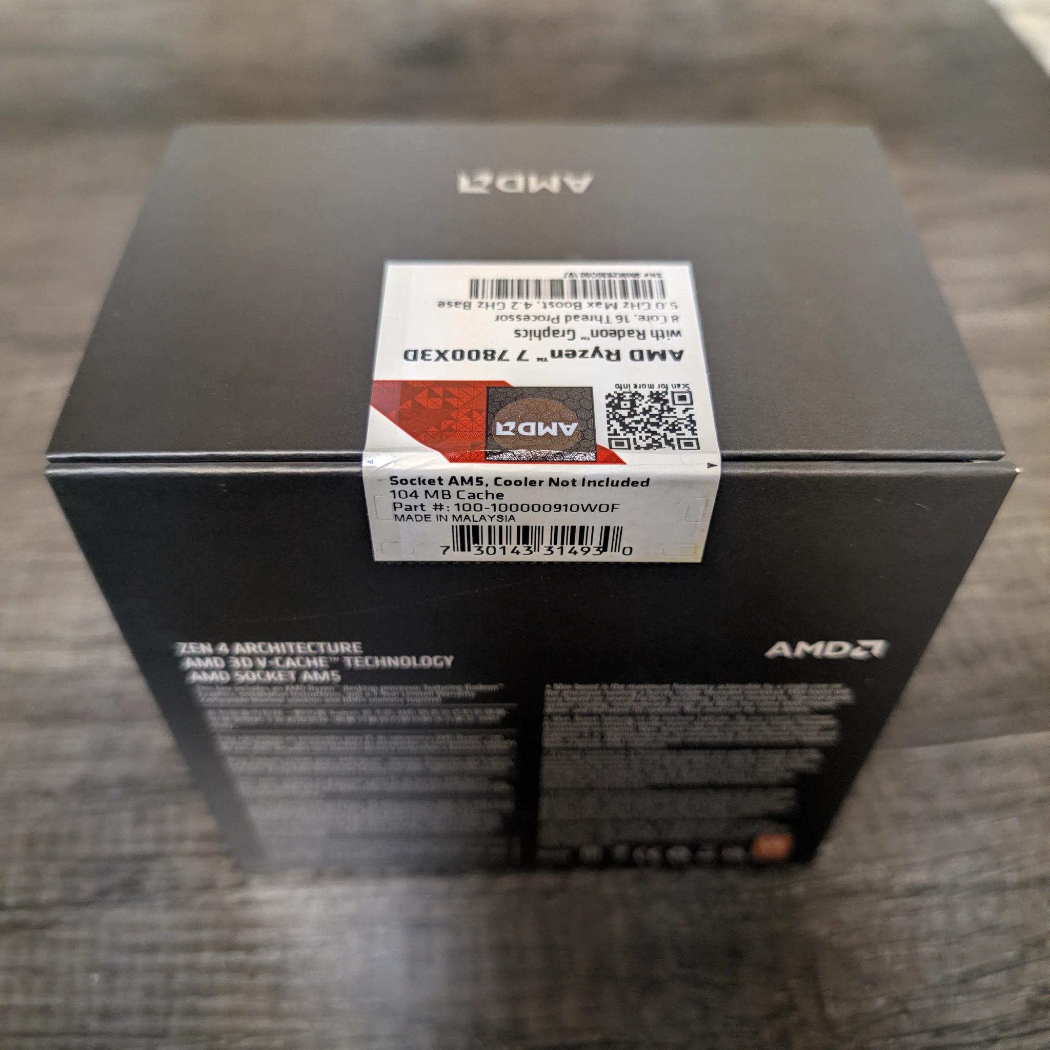 AMD Ryzen 7 7800X3D - Sealed, Brand New in Box