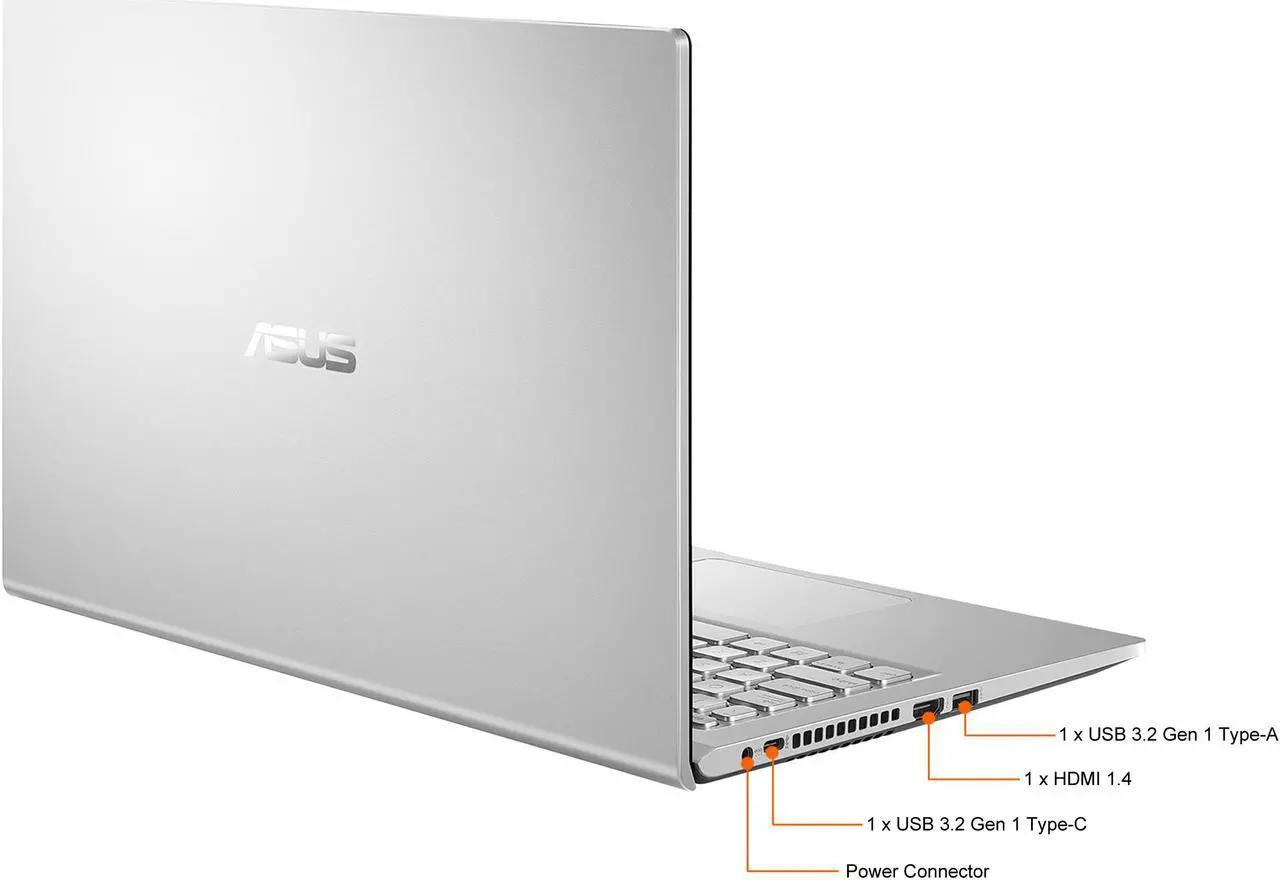 (NEW) ASUS VivoBook M515U 15.6" IPS AMD Ryzen 5 5500U 16GB RAM 512GB NVME SSD Windows 10 - Silver