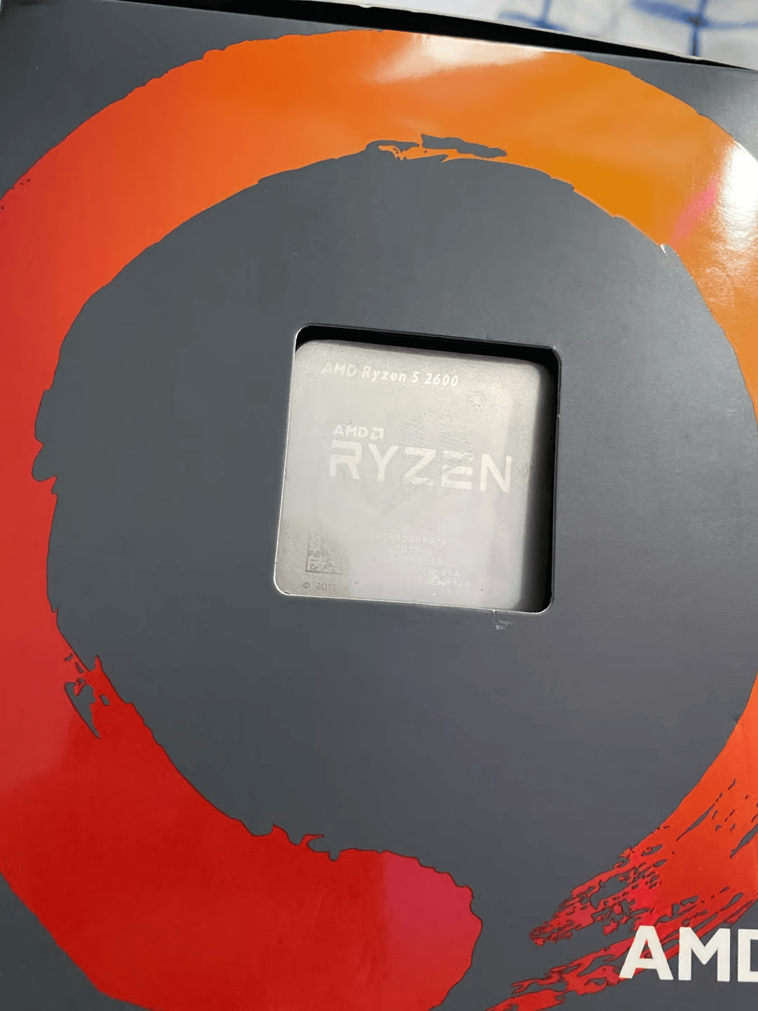Ryzen 5 2600 (comes with box + cooler) 