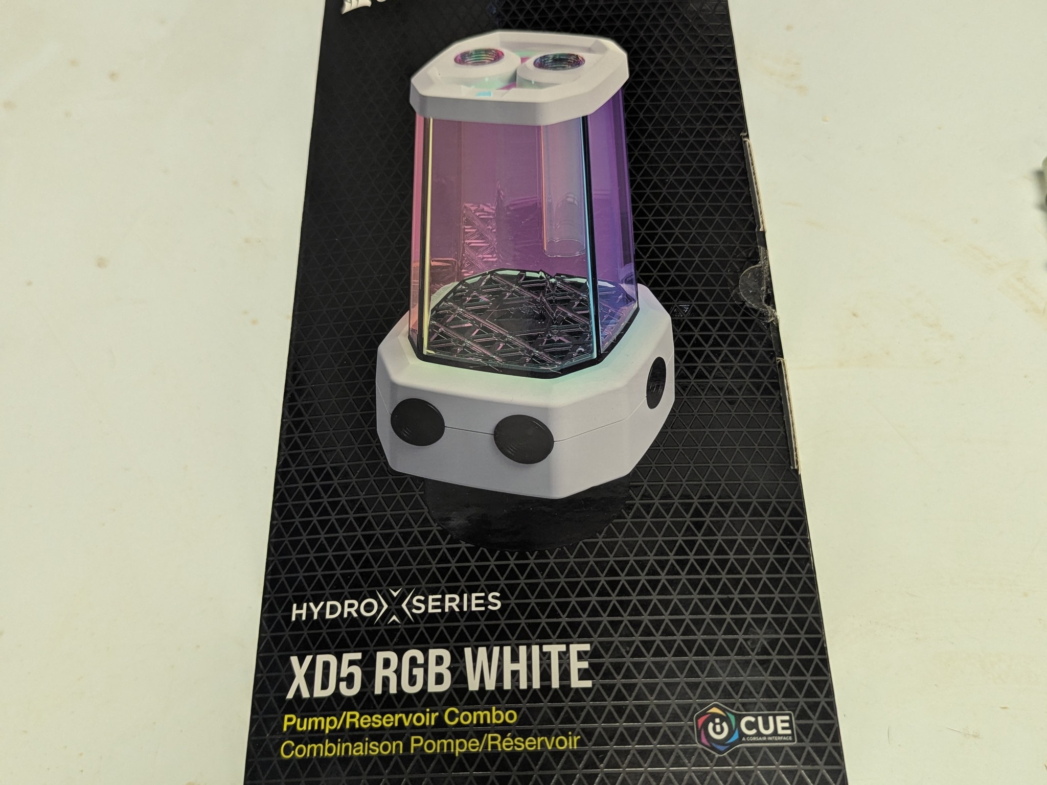 Complete Corsair Hydro X Custom Water Cooling Loop Bundle (White) - AM4