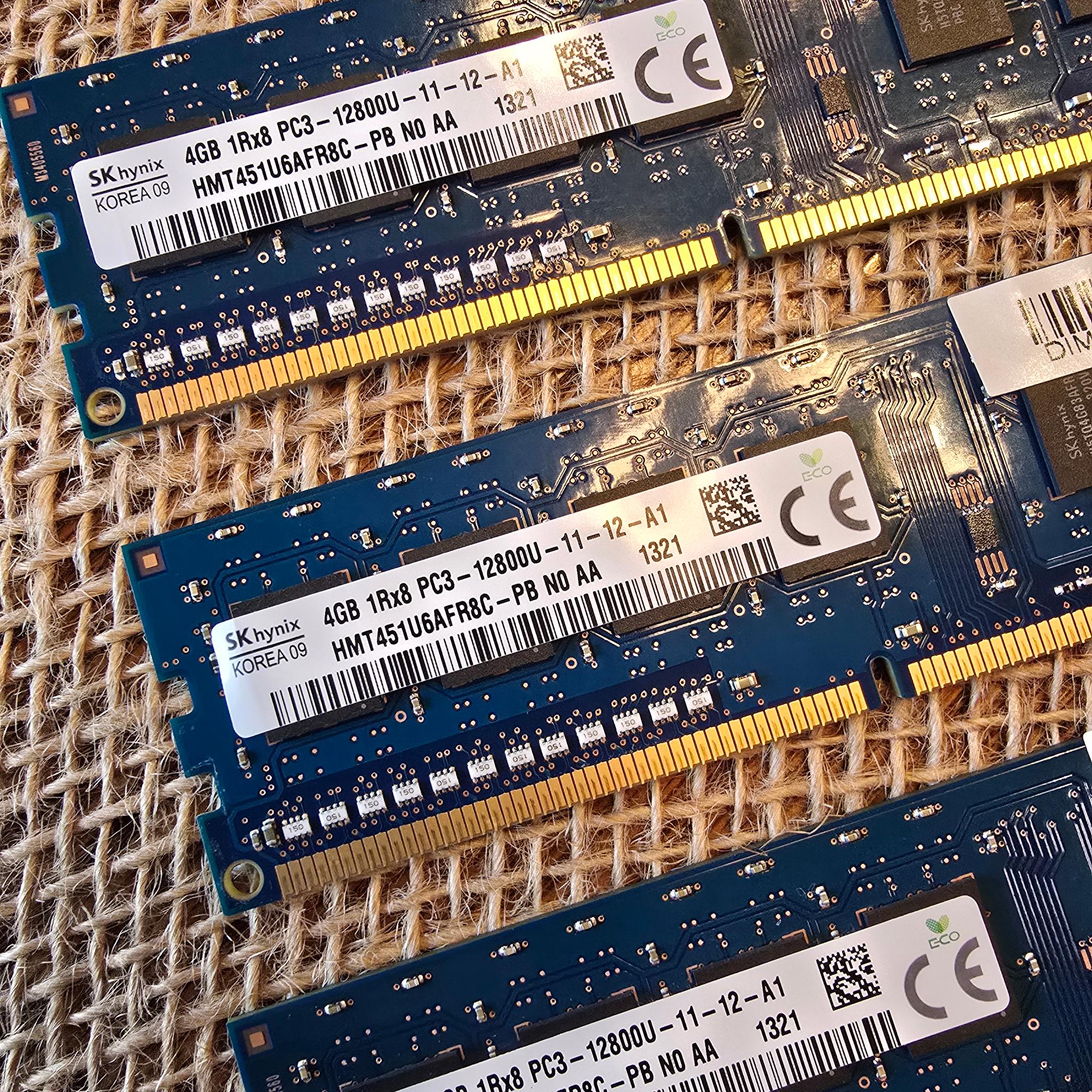 HMT451U6AFR8C-PB - SK Hynix 1x 4GB DDR3-1600 UDIMM PC3-12800U Single Rank x8 Module 1Rx8 RAM PC