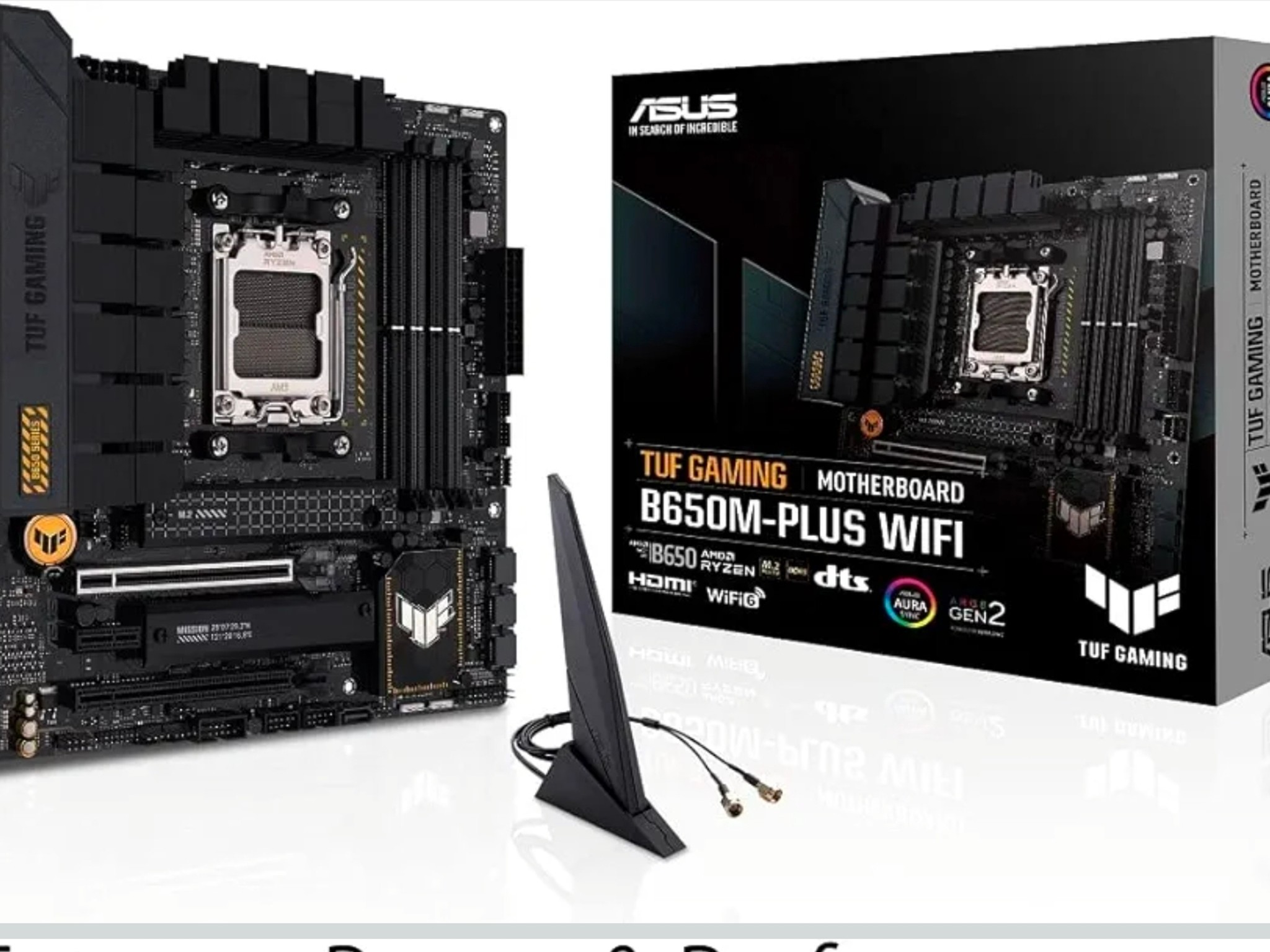 ASUS TUF GAMING B650M PLUS WIFI + R9 9850X3D + 500 gb NMVE